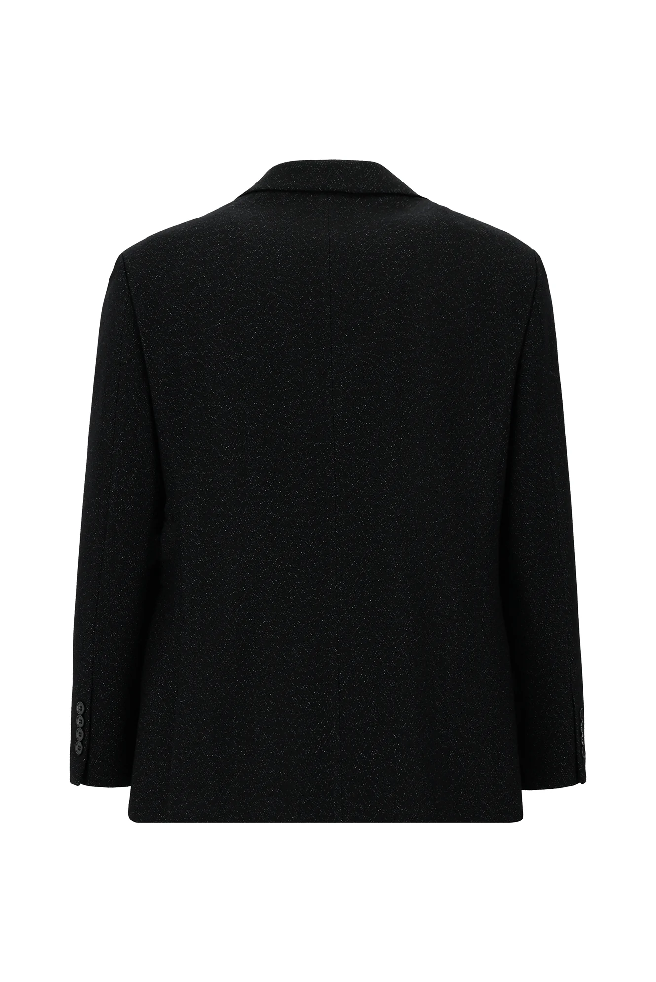 Koyu Lacivert 4 Drop Relaxed Fit Rahat Kesim Yünlü Klasik Desenli İtalyan Ceket - Image 2