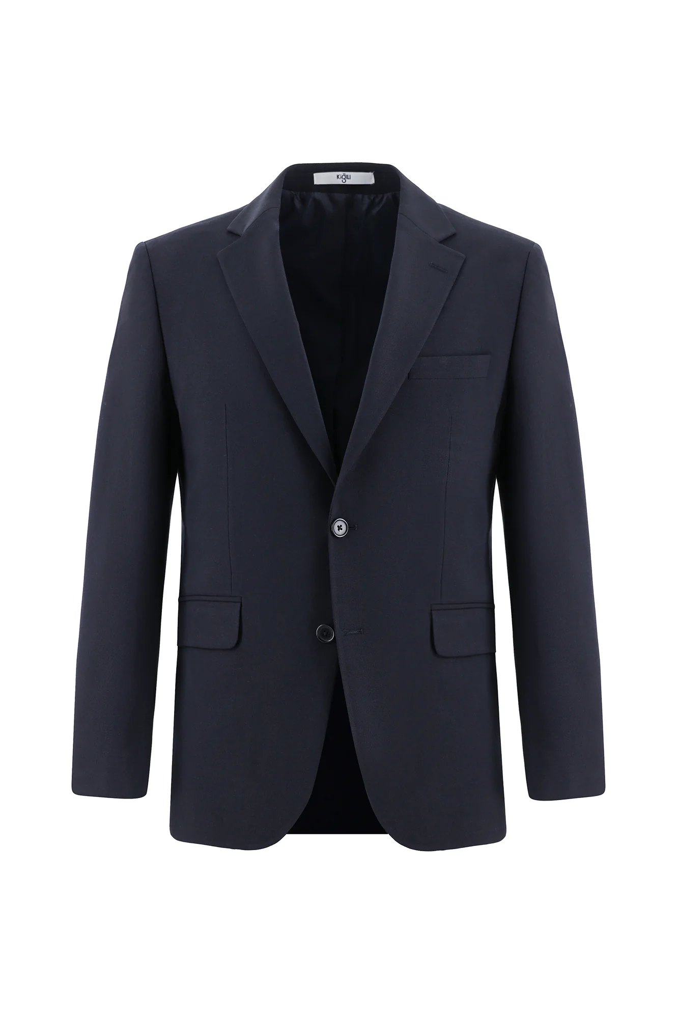 Koyu Lacivert 4 Drop Relaxed Fit Rahat Kesim Yünlü Takım Elbise - Image 2