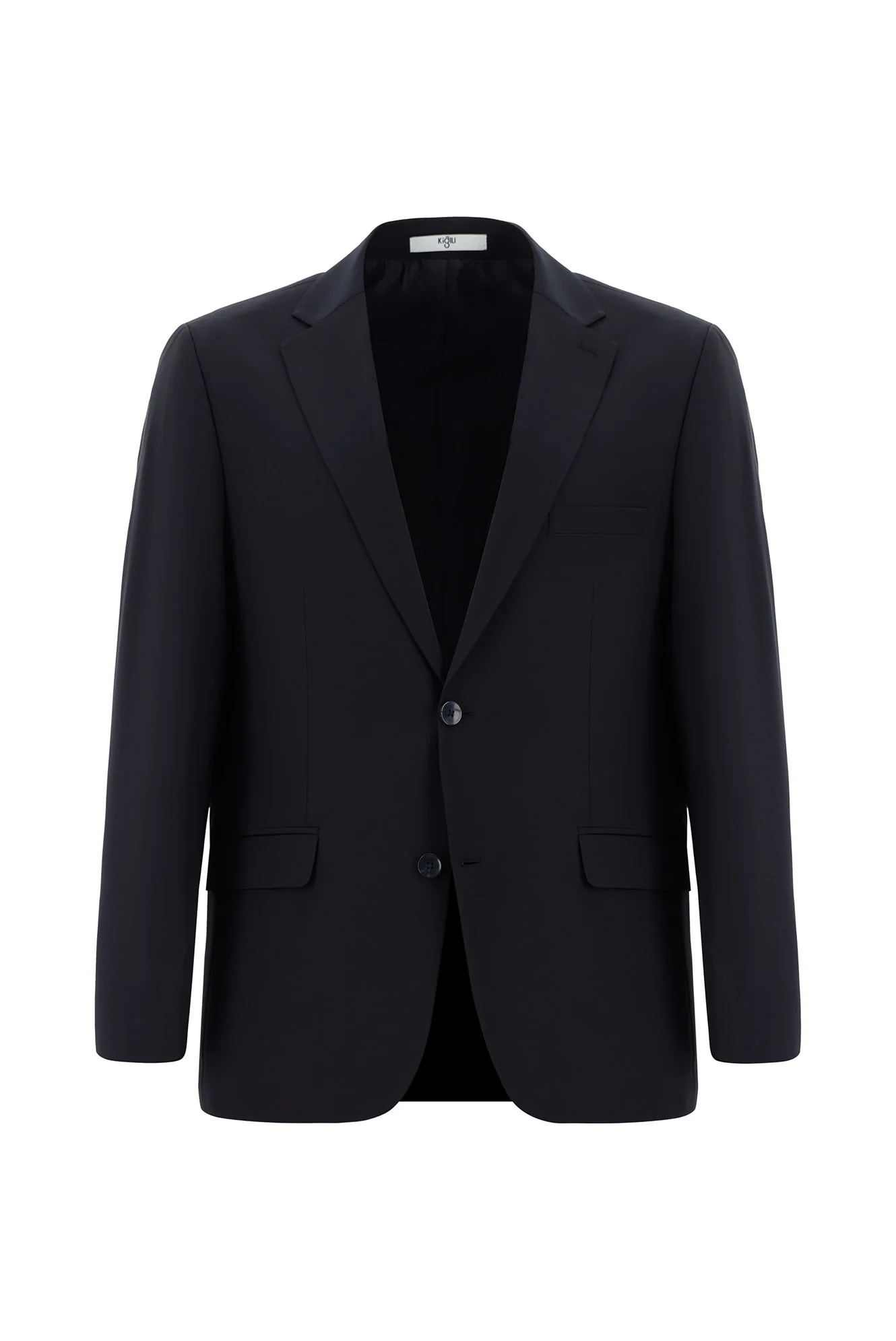 Koyu Lacivert 4 Drop Relaxed Fit Rahat Kesim Yünlü Takım Elbise - Image 2