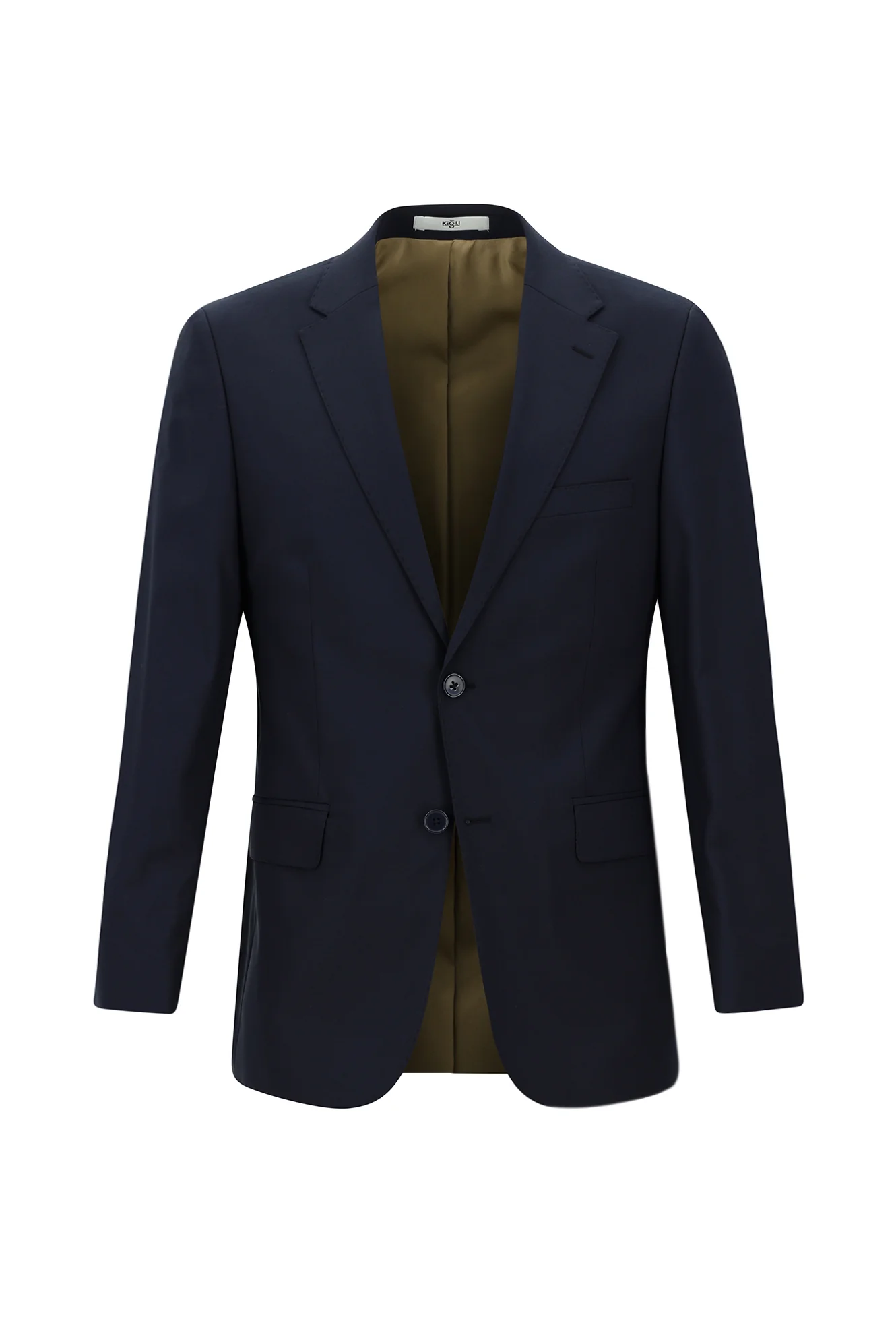 Koyu Lacivert 4 Drop Relaxed Fit Rahat Kesim Yünlü Takım Elbise - Image 2