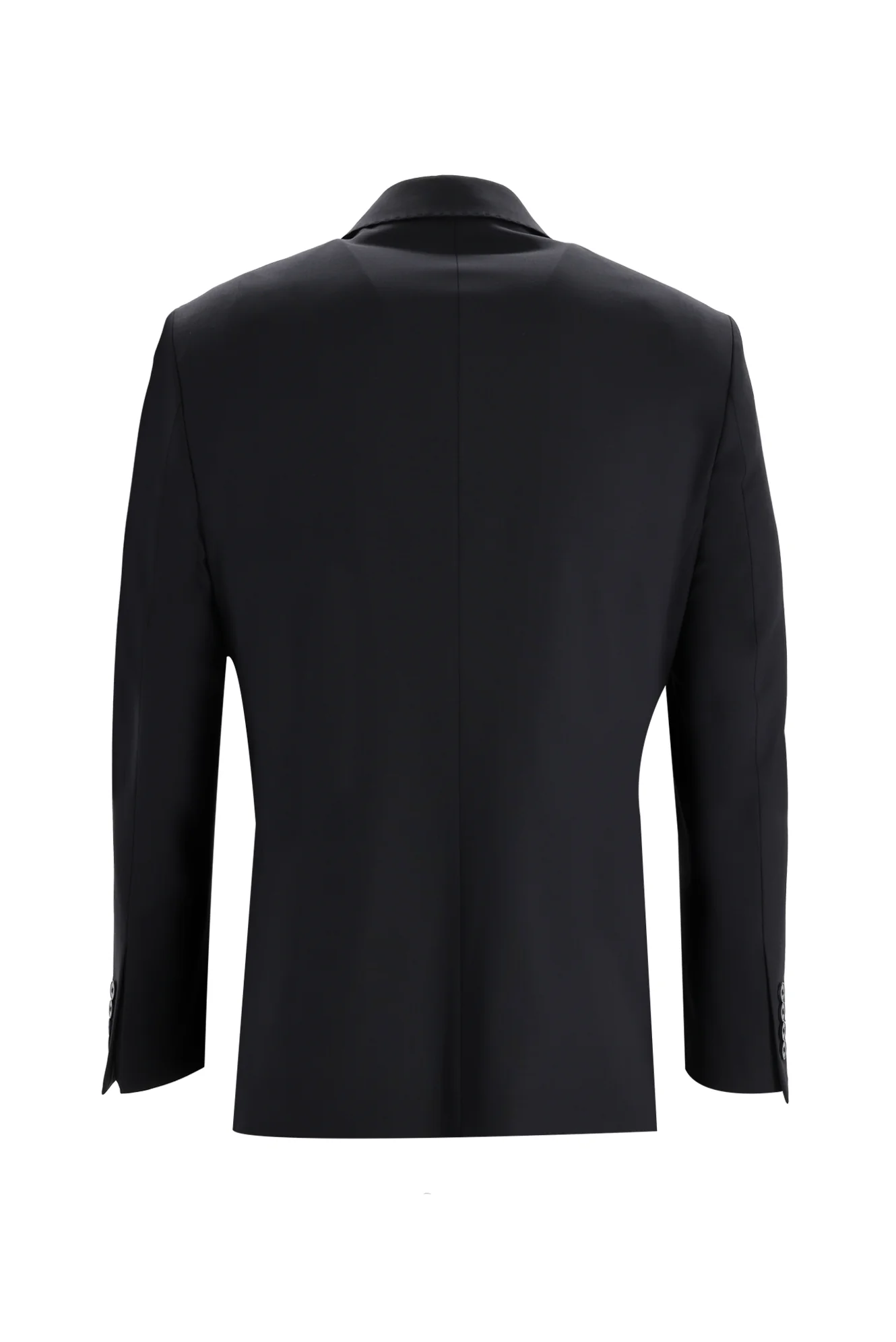 Koyu Lacivert 4 Drop Relaxed Fit Rahat Kesim Yünlü Takım Elbise - Image 3