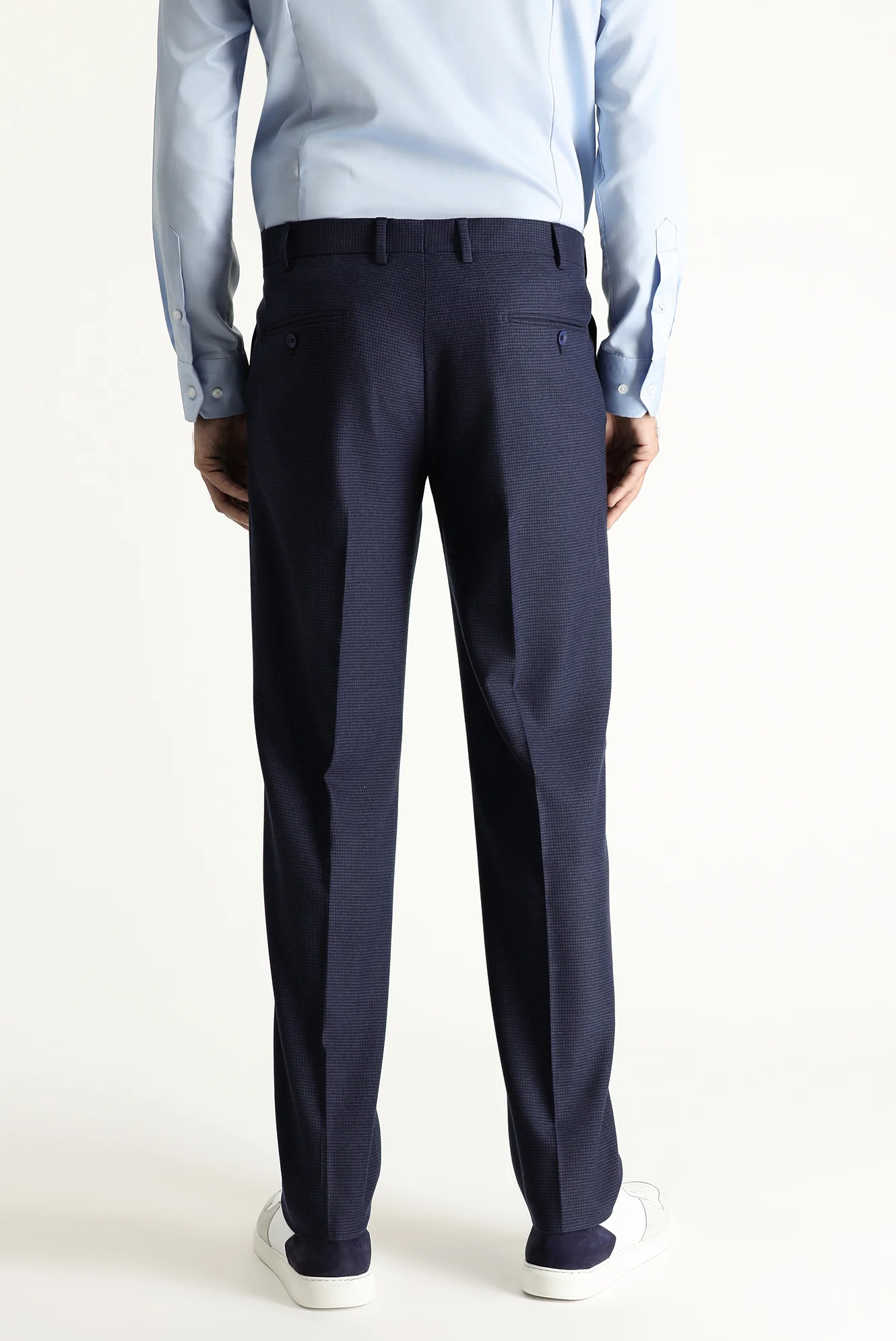 Koyu Lacivert 8 Drop Muscle Fit Uzun Atletik Kesim Takım Elbise - Image 6