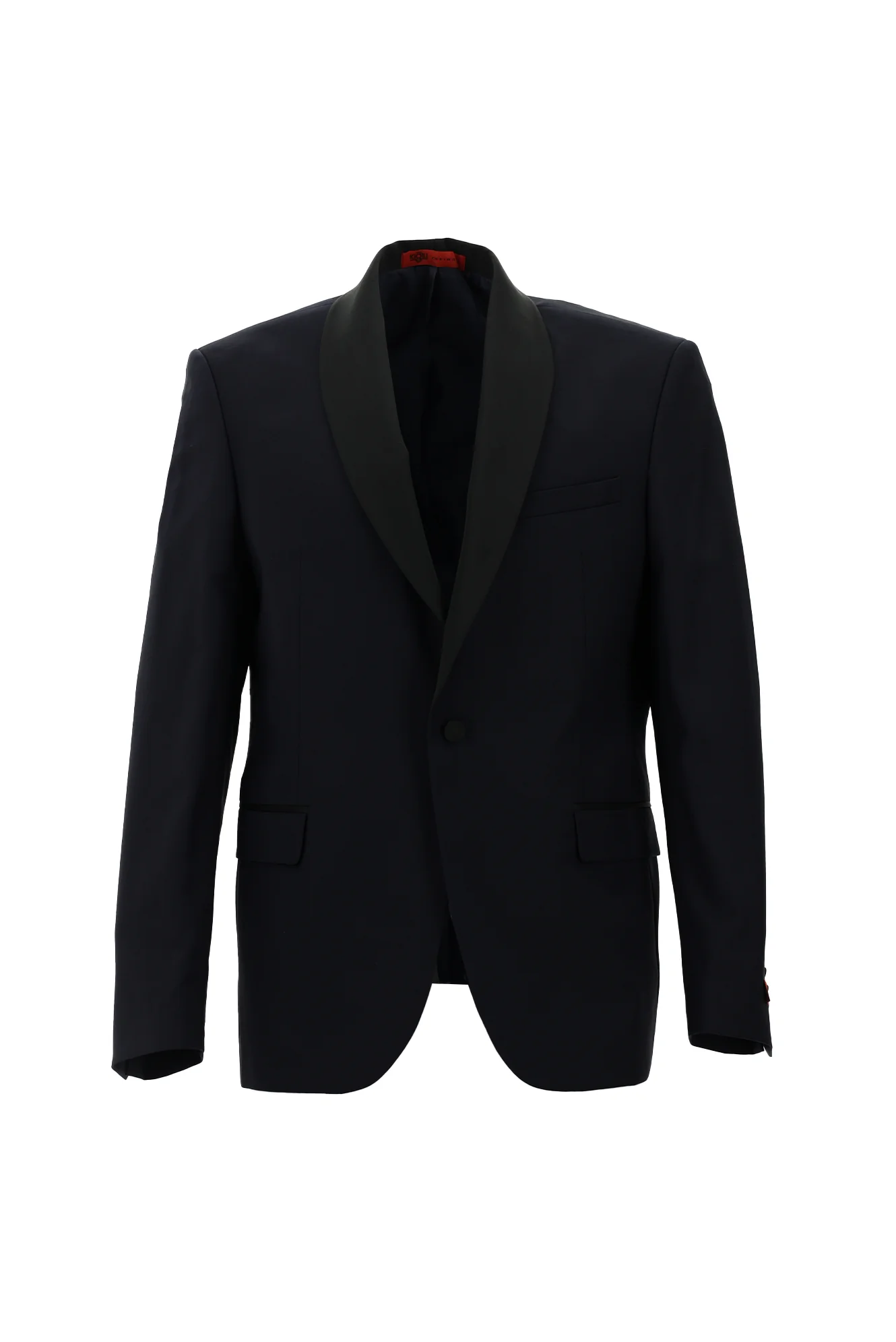 Koyu Lacivert 7 Drop Slim Fit Dar Kesim Şal Yaka Smokin & Damatlık - Image 4