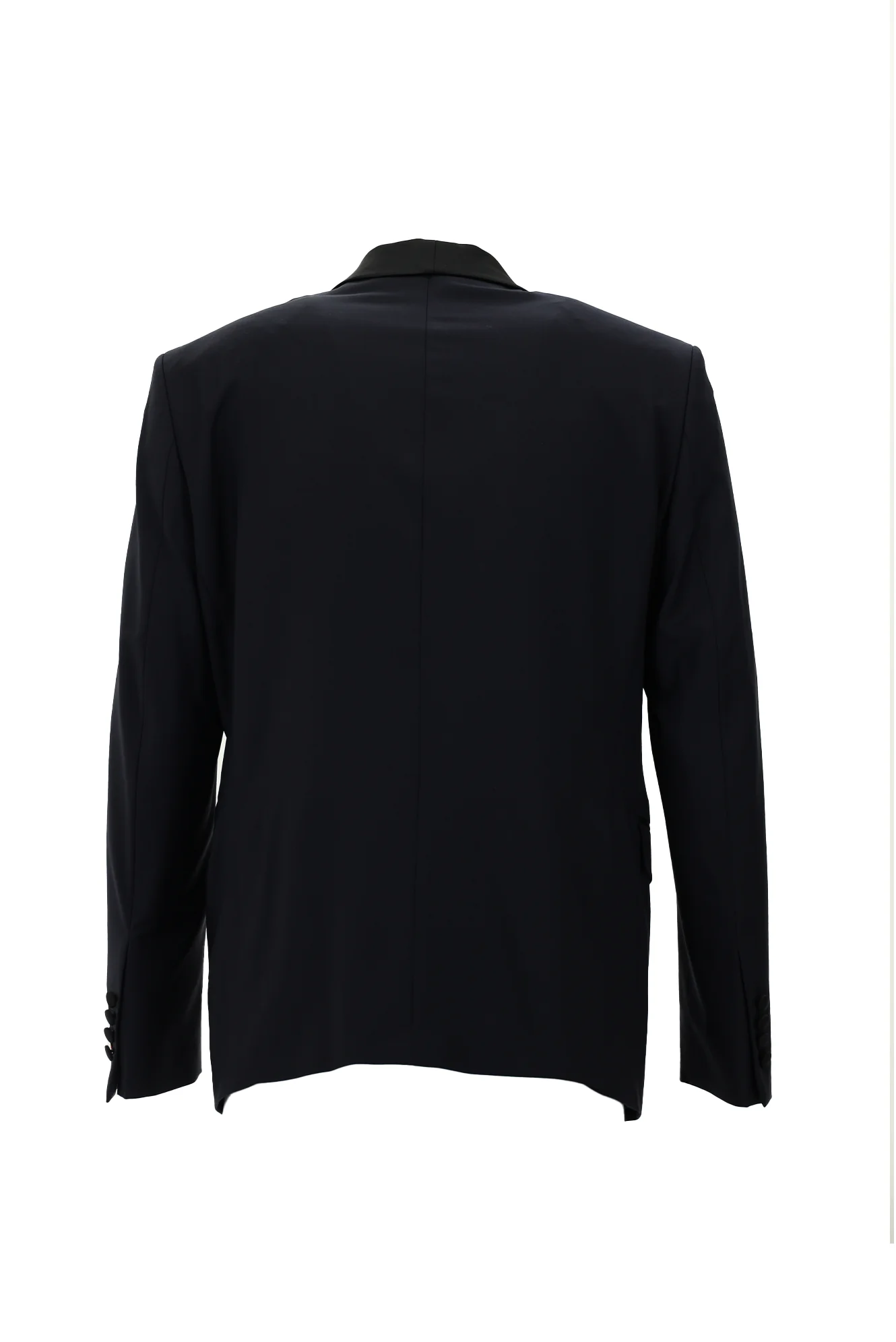 Koyu Lacivert 7 Drop Slim Fit Dar Kesim Şal Yaka Smokin & Damatlık - Image 6