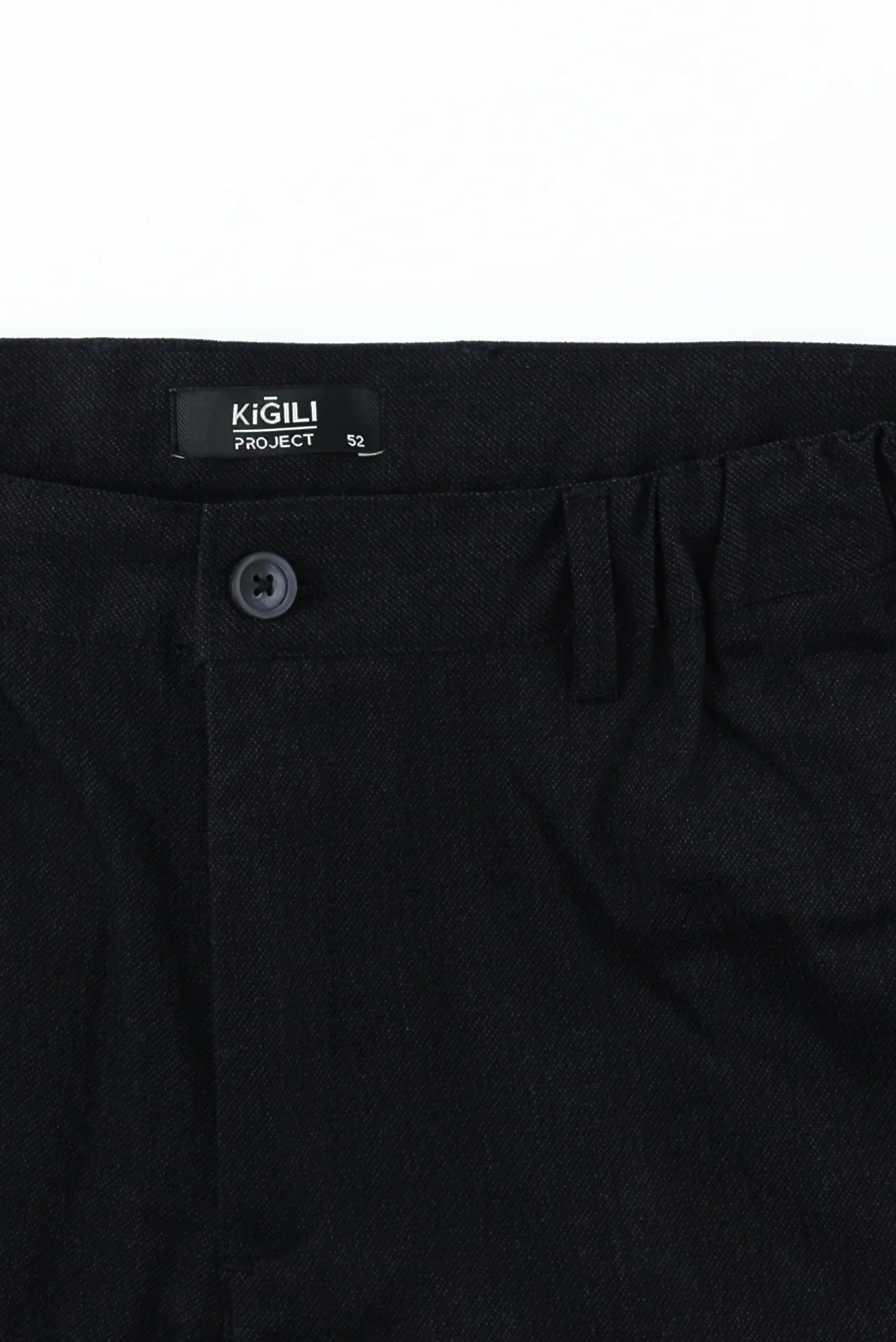 Koyu Lacivert Slim Fit Dar Kesim Beli Lastikli Likralı Kanvas / Chino Pantolon - Image 3