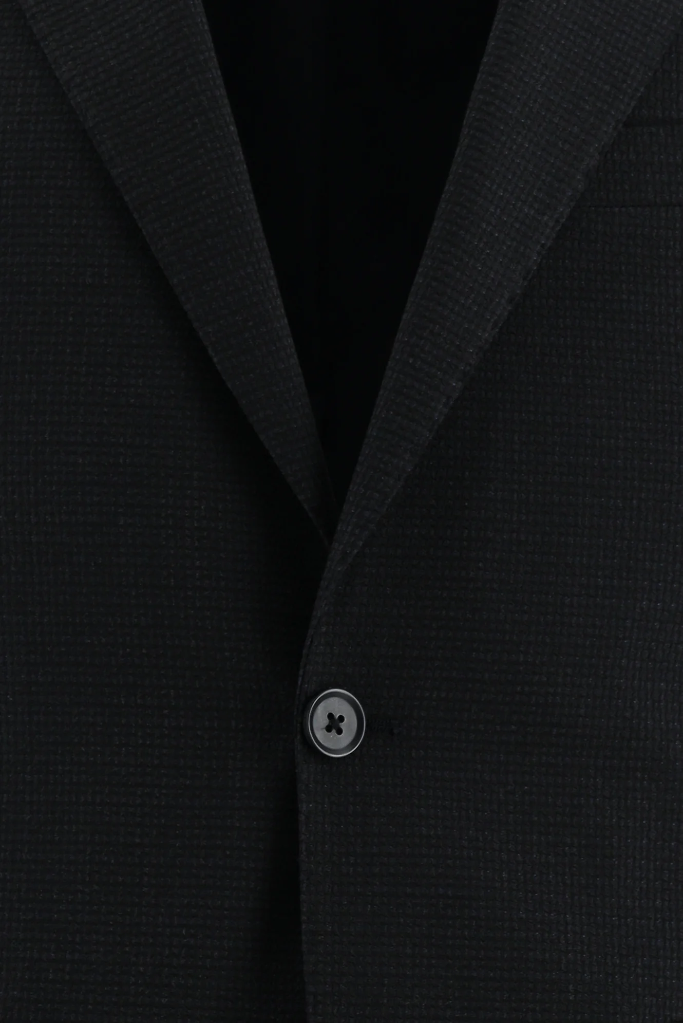 Koyu Lacivert 7 Drop Slim Fit Dar Kesim Desenli Kombinli Takım Elbise - Image 4