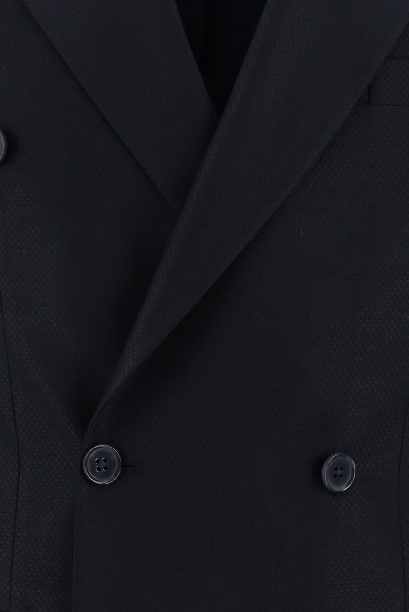 Koyu Lacivert 7 Drop Slim Fit Dar Kesim Desenli Kruvaze Takım Elbise - Image 4