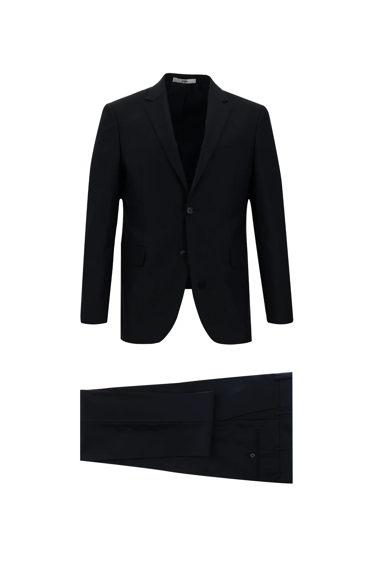Koyu Lacivert 7 Drop Slim Fit Dar Kesim Çizgili Takım Elbise