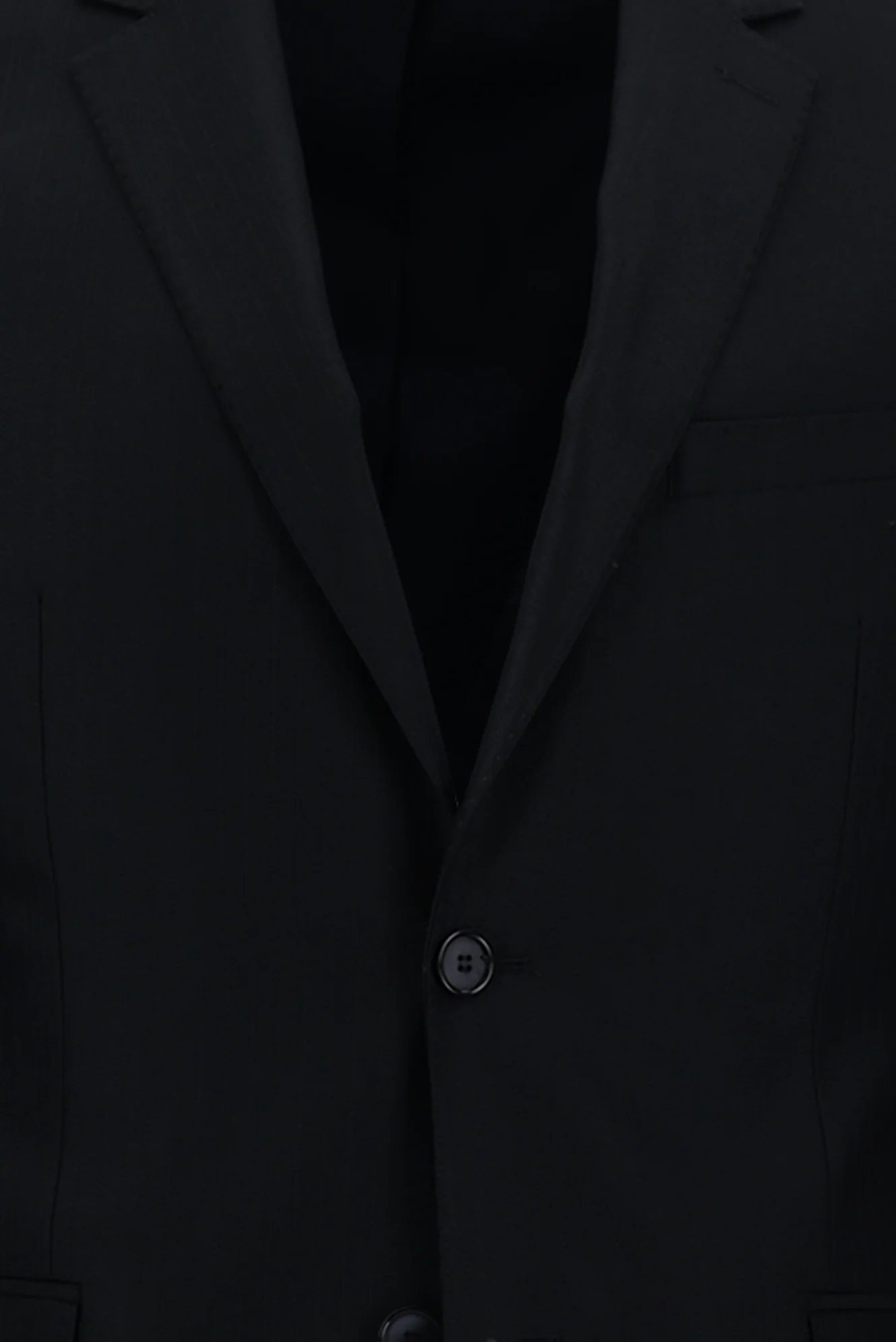 Koyu Lacivert 7 Drop Slim Fit Dar Kesim Çizgili Takım Elbise - Image 4