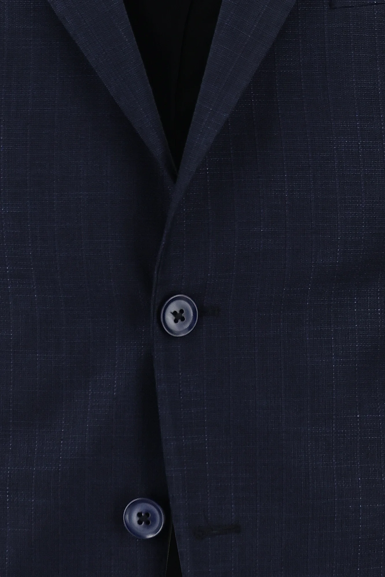 Koyu Lacivert 7 Drop Slim Fit Dar Kesim Desenli Takım Elbise - Image 4