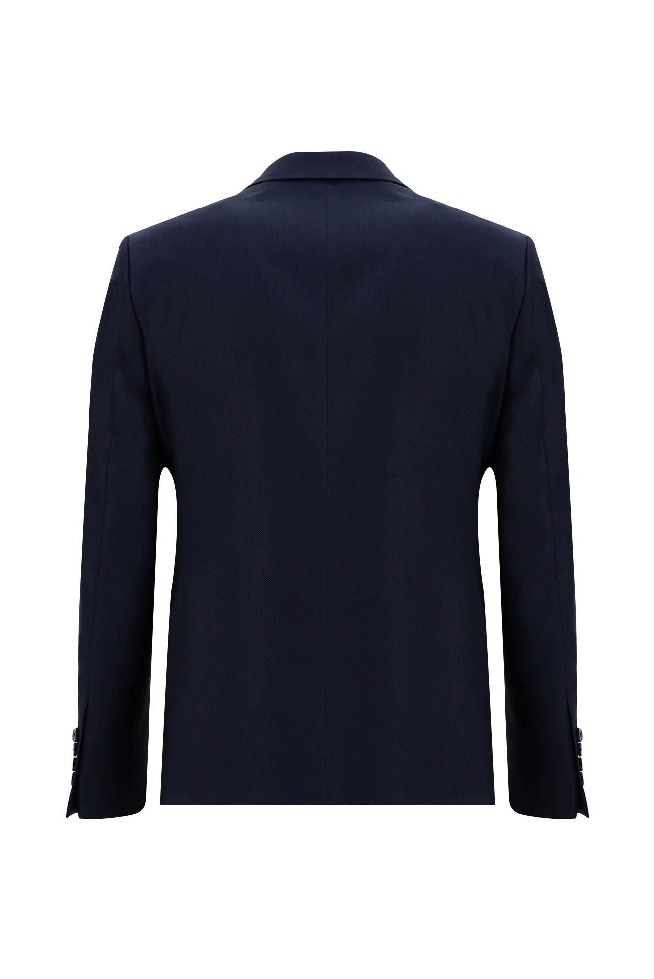 Koyu Lacivert 7 Drop Slim Fit Dar Kesim Desenli Takım Elbise - Image 3