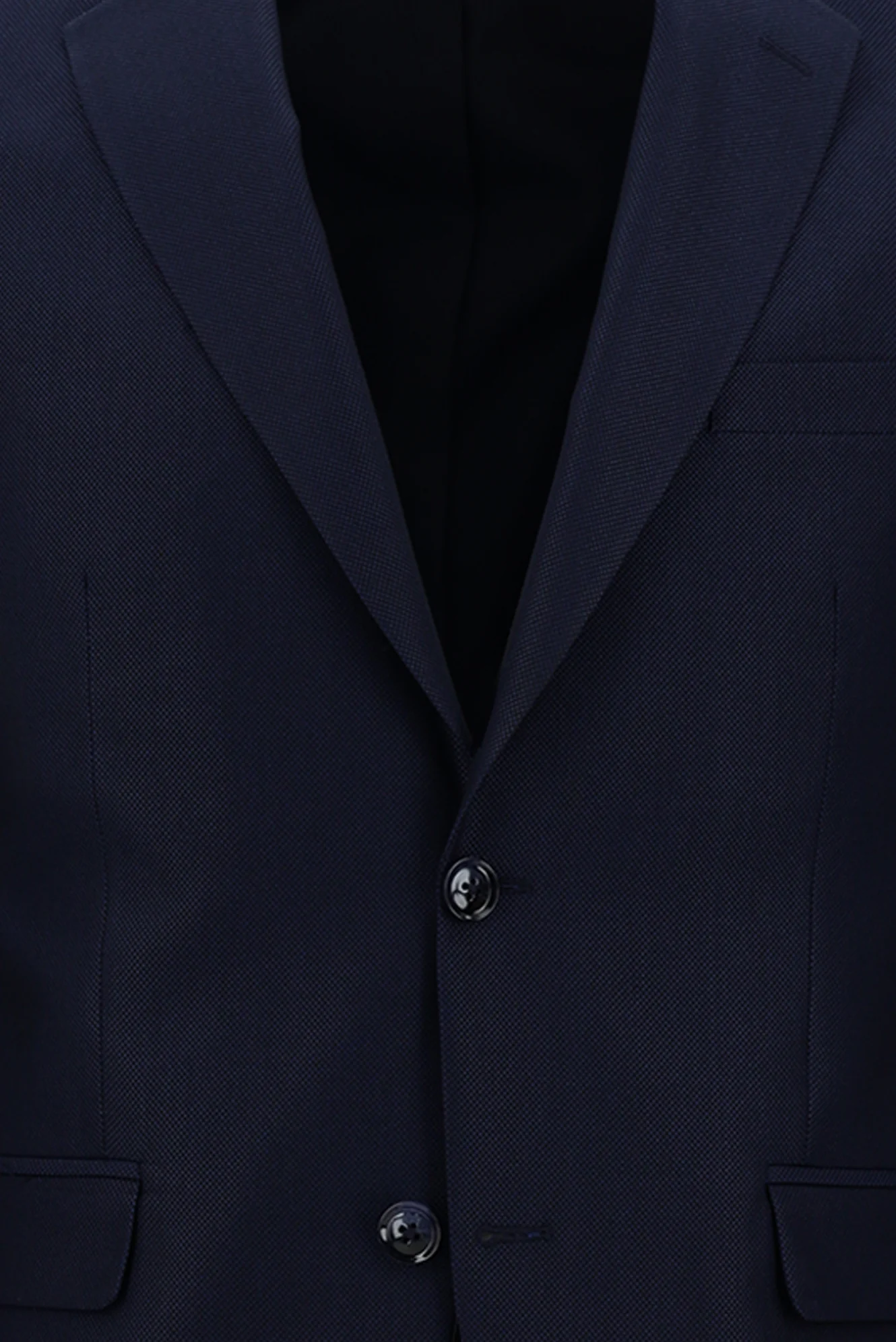 Koyu Lacivert 7 Drop Slim Fit Dar Kesim Desenli Takım Elbise - Image 4