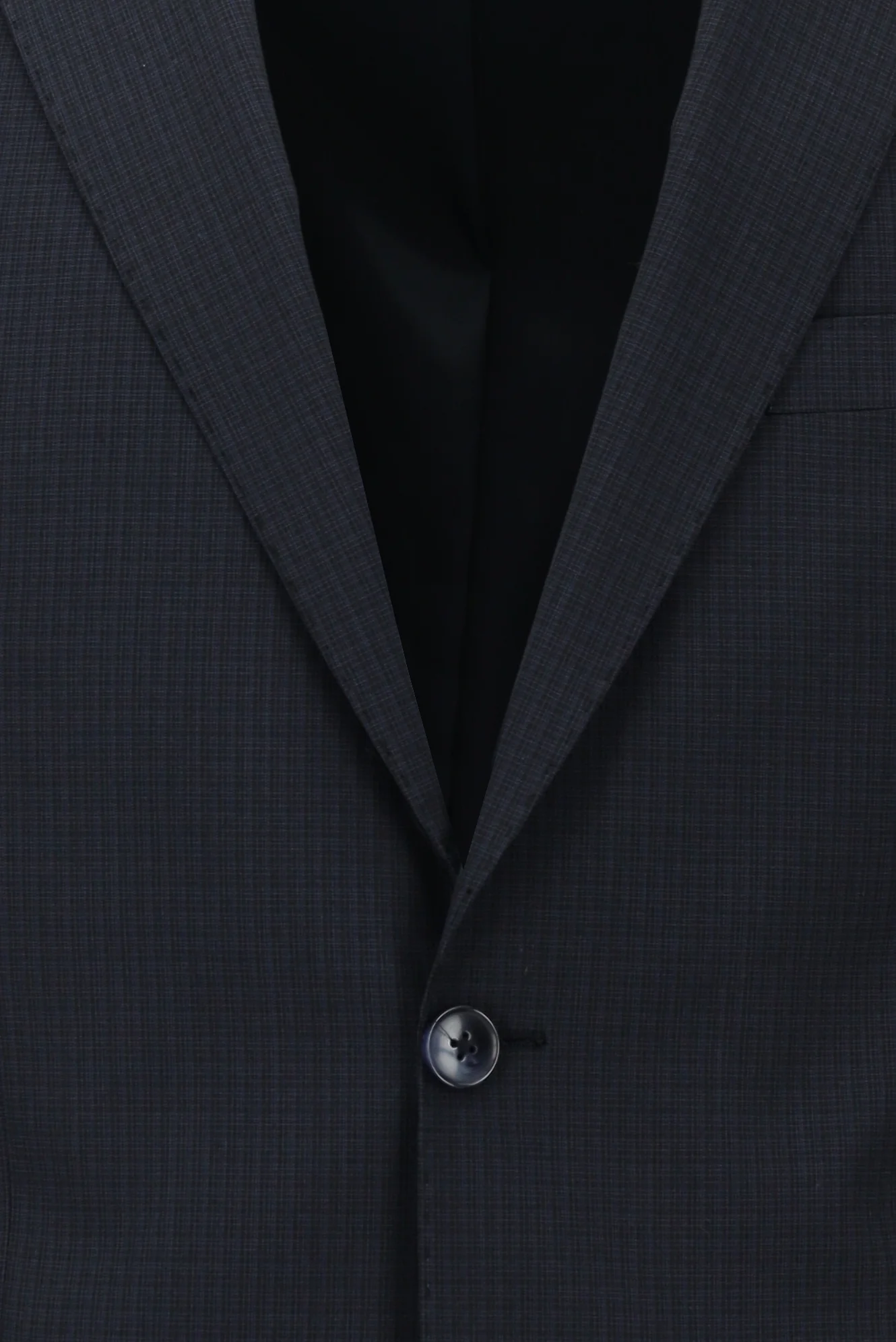 Koyu Lacivert 7 Drop Slim Fit Dar Kesim Ekose Takım Elbise - Image 4