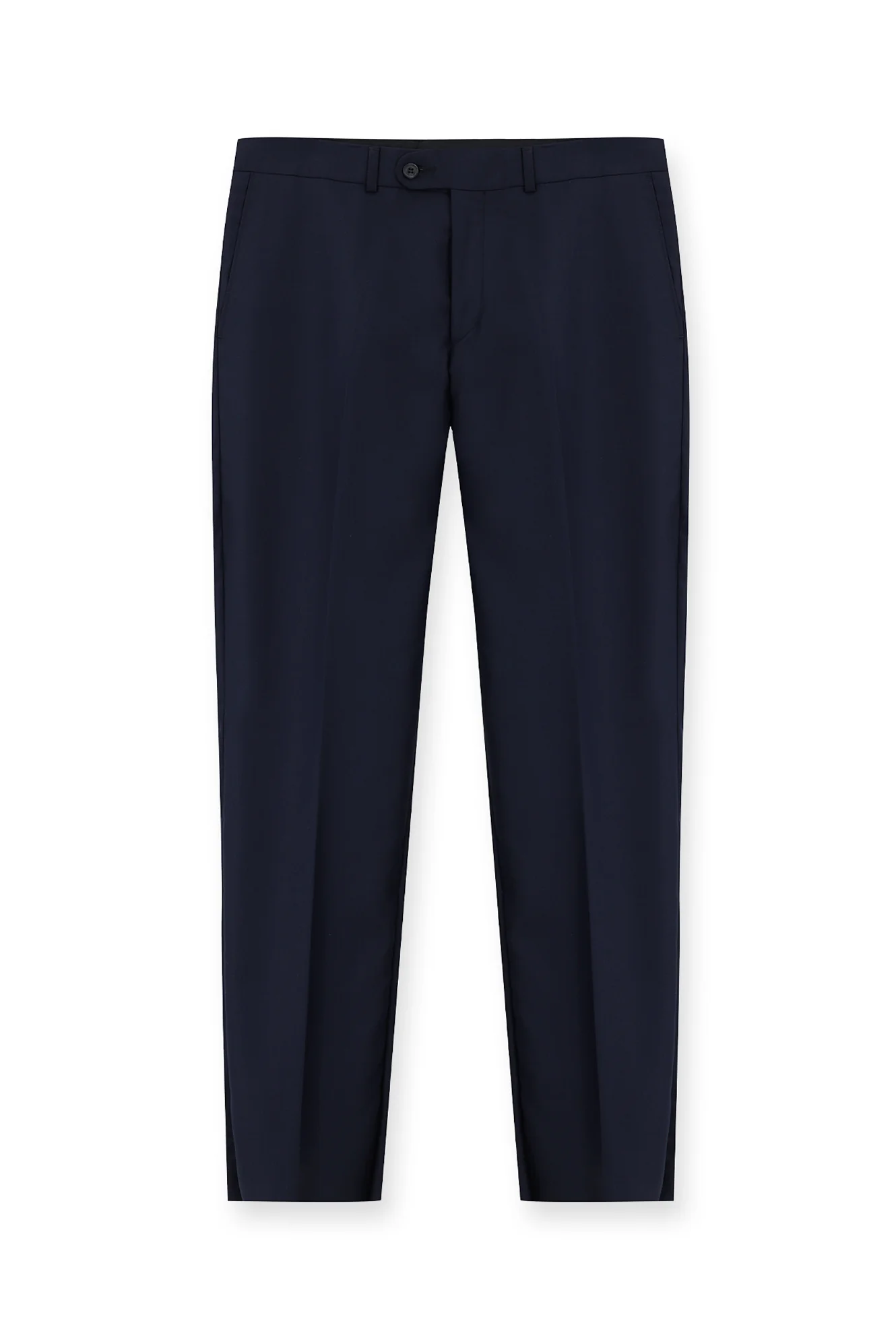 Koyu Lacivert 7 Drop Slim Fit Dar Kesim Klasik Kumaş Pantolon - Image 4