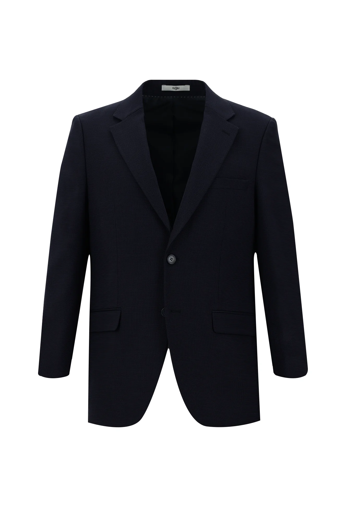 Koyu Lacivert 7 Drop Slim Fit Dar Kesim Kuşgözü Takım Elbise - Image 2