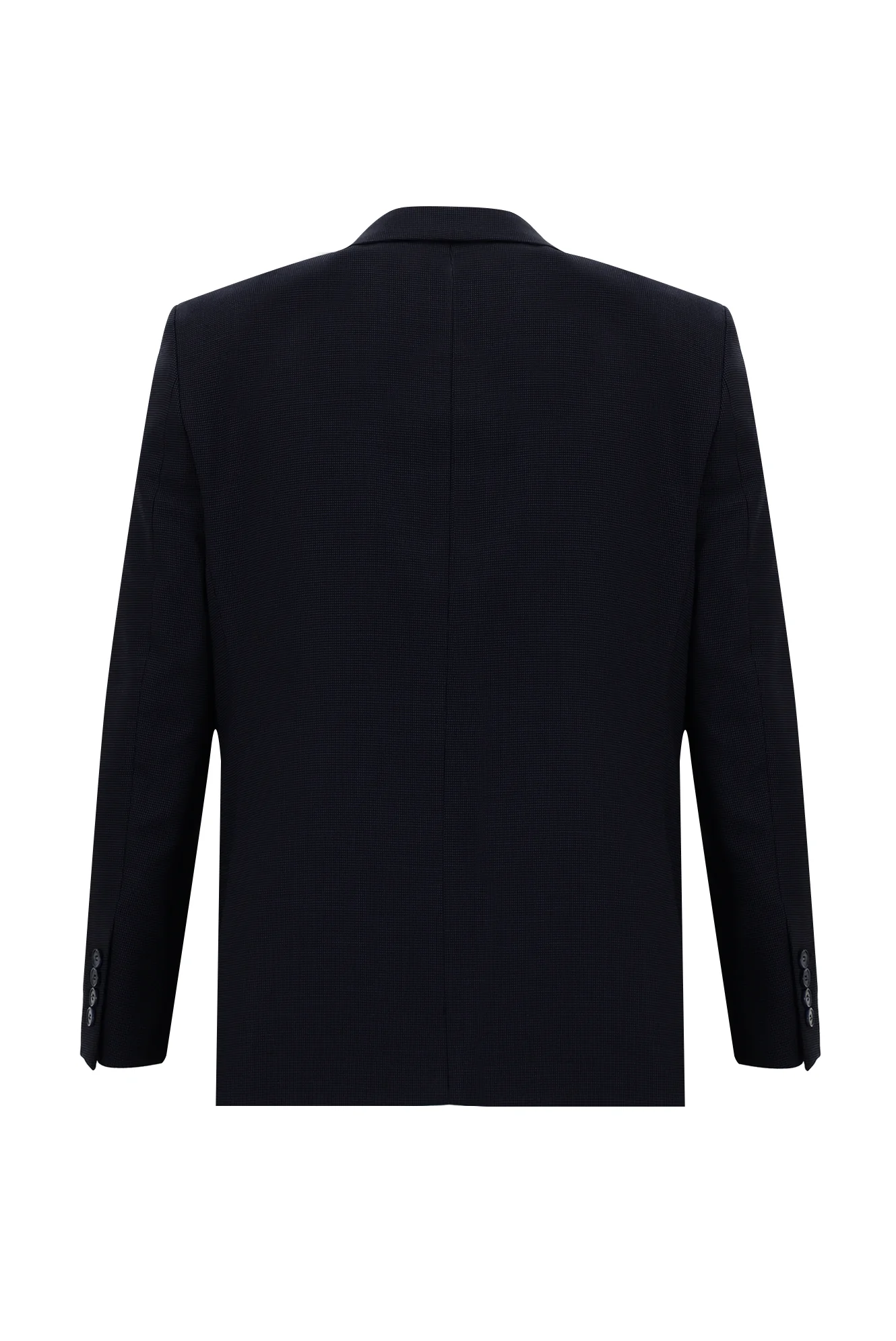 Koyu Lacivert 7 Drop Slim Fit Dar Kesim Kuşgözü Takım Elbise - Image 3