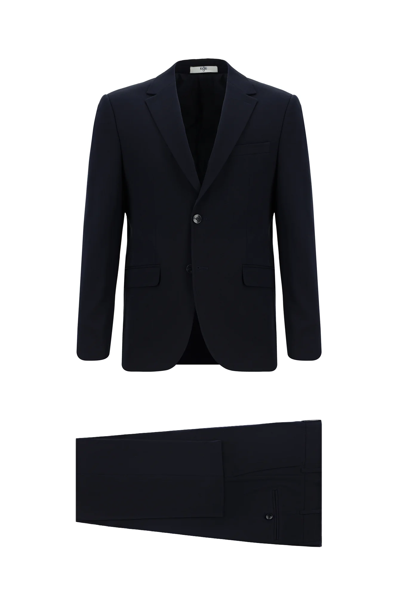 Koyu Lacivert 7 Drop Slim Fit Dar Kesim Mevsimlik Likralı Esnek Takım Elbise - Image 11