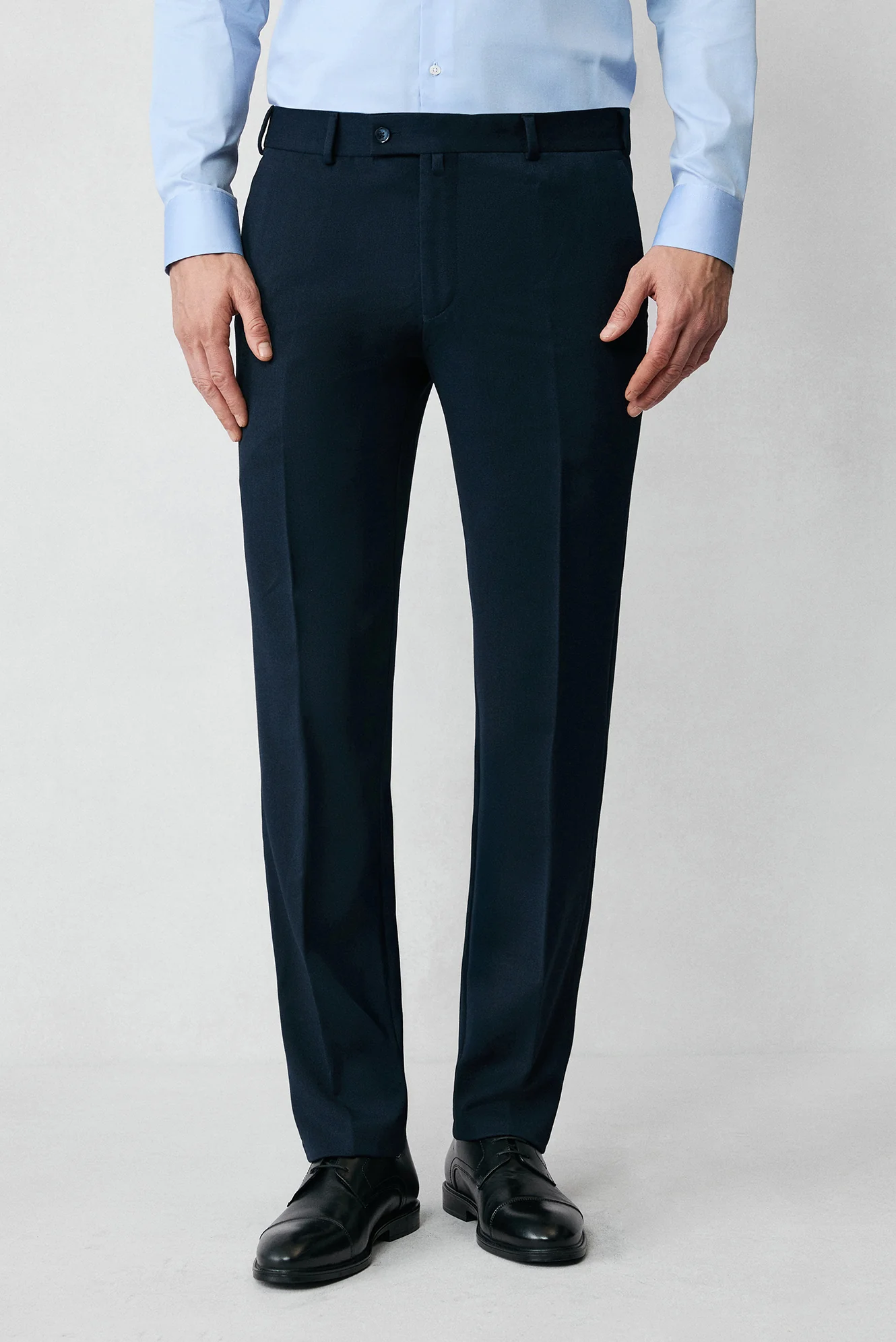 Koyu Lacivert 7 Drop Slim Fit Dar Kesim Mevsimlik Likralı Esnek Takım Elbise - Image 6