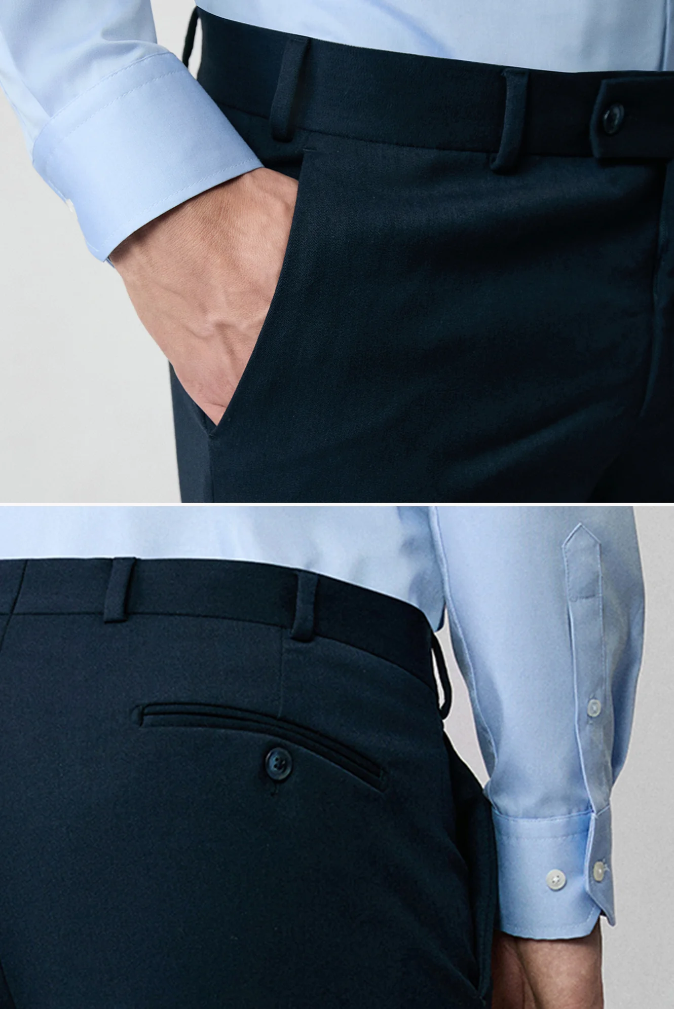 Koyu Lacivert 7 Drop Slim Fit Dar Kesim Mevsimlik Likralı Esnek Takım Elbise - Image 7