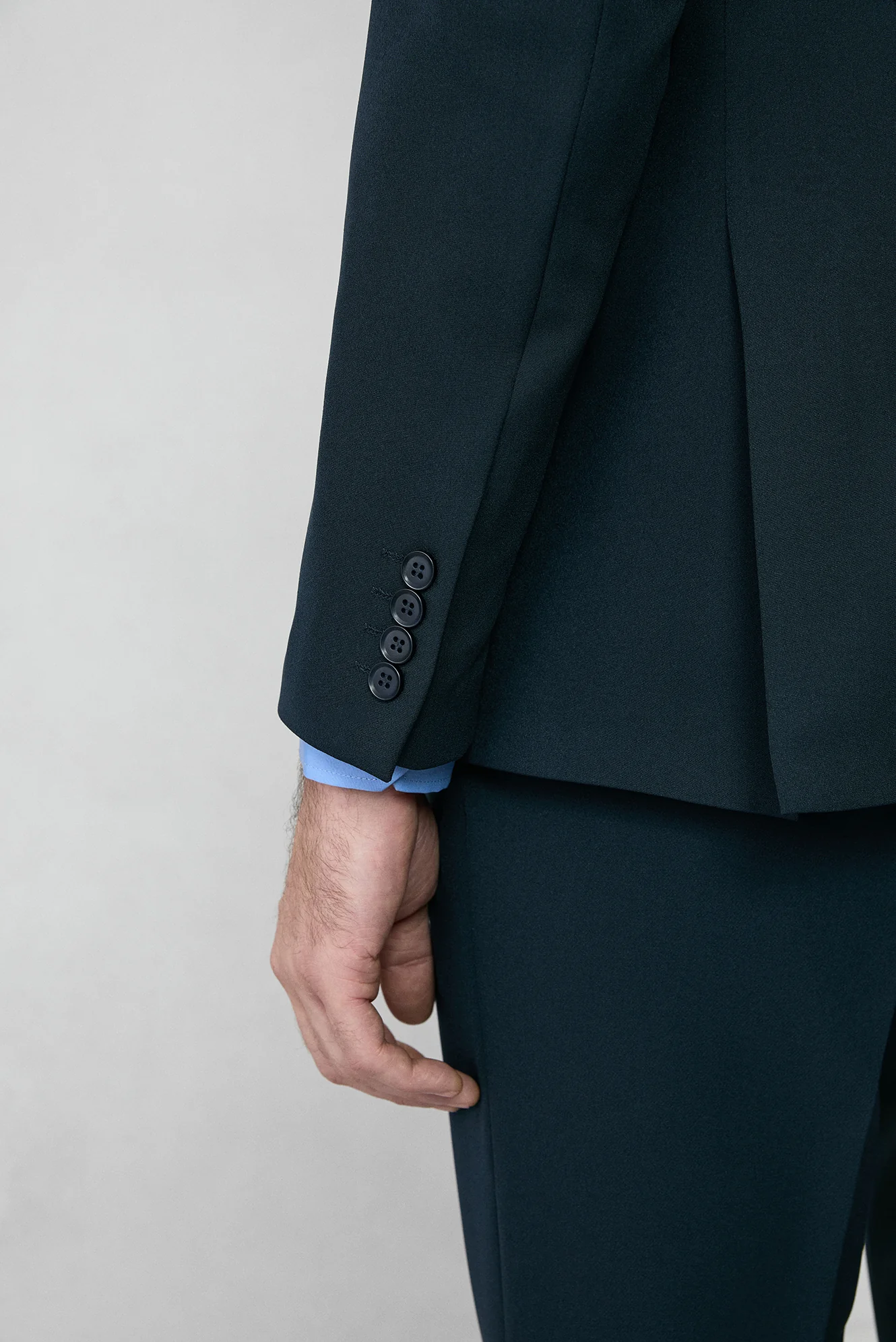 Koyu Lacivert 7 Drop Slim Fit Dar Kesim Mevsimlik Likralı Esnek Takım Elbise - Image 6