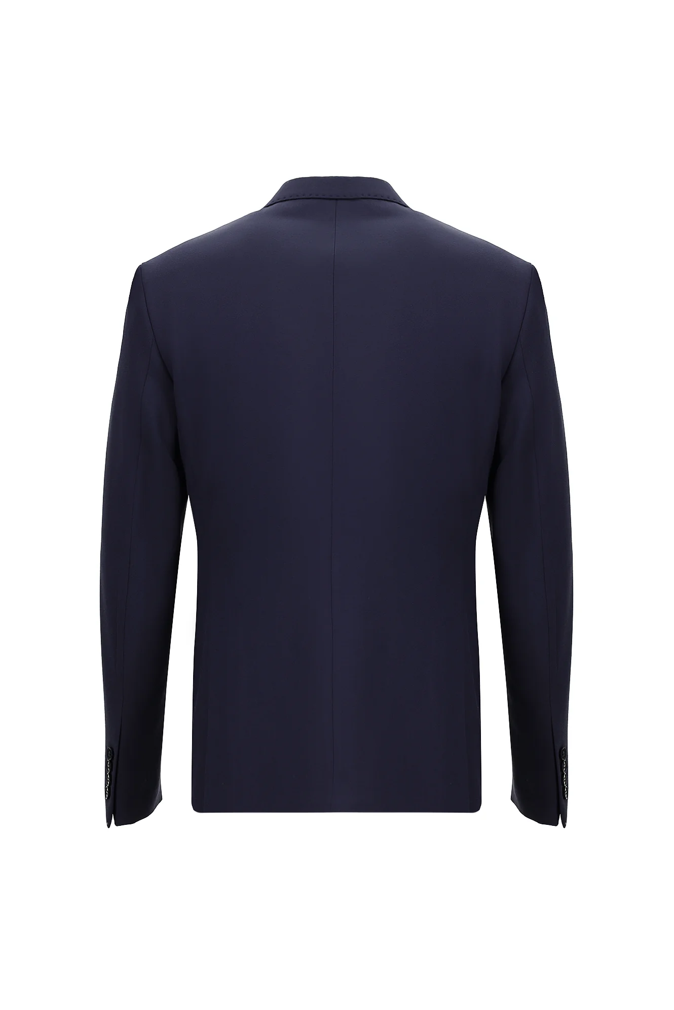 Koyu Lacivert 7 Drop Slim Fit Dar Kesim Yelekli Takım Elbise - Image 3