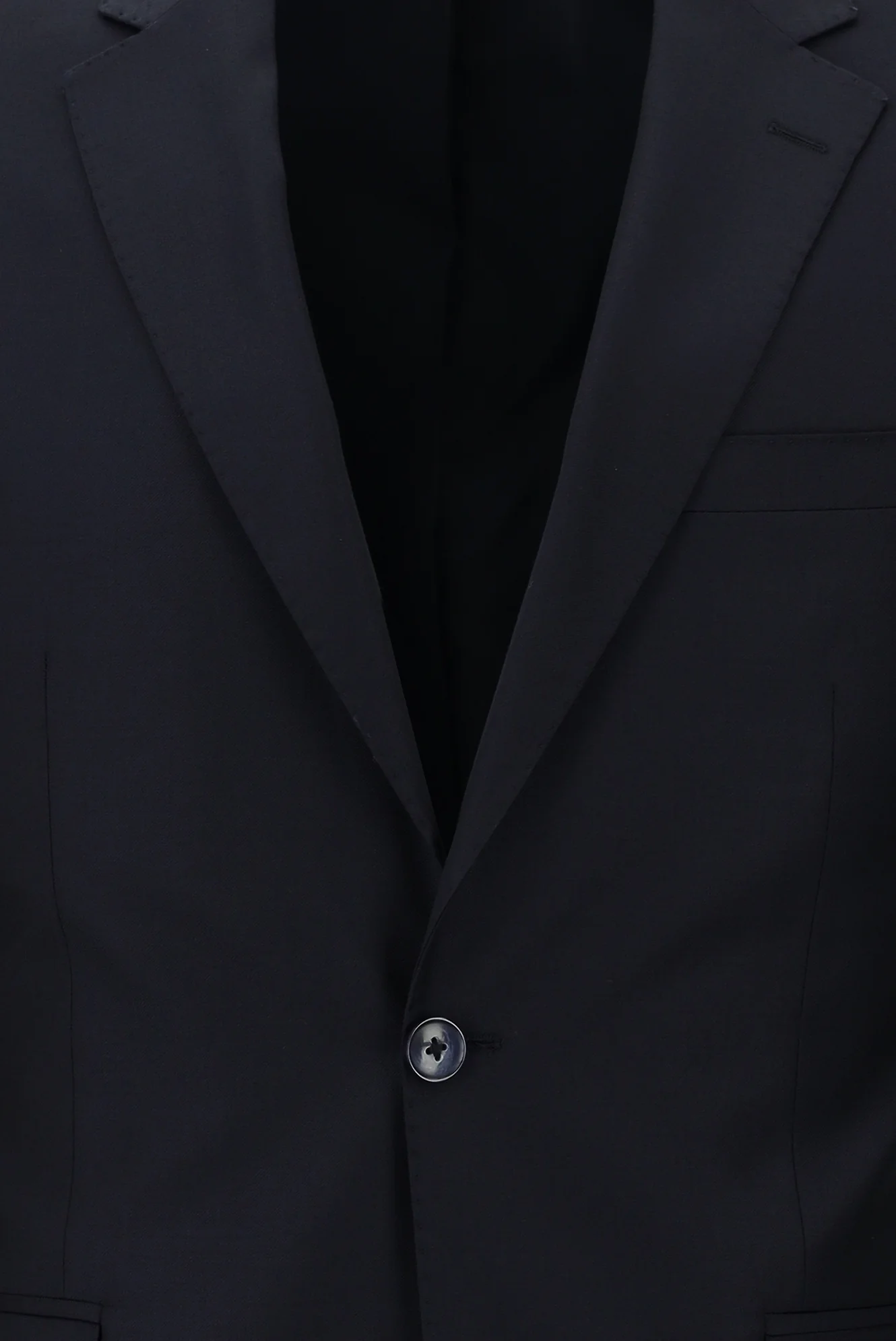 Koyu Lacivert 7 Drop Slim Fit Dar Kesim Yün Takım Elbise - Image 4