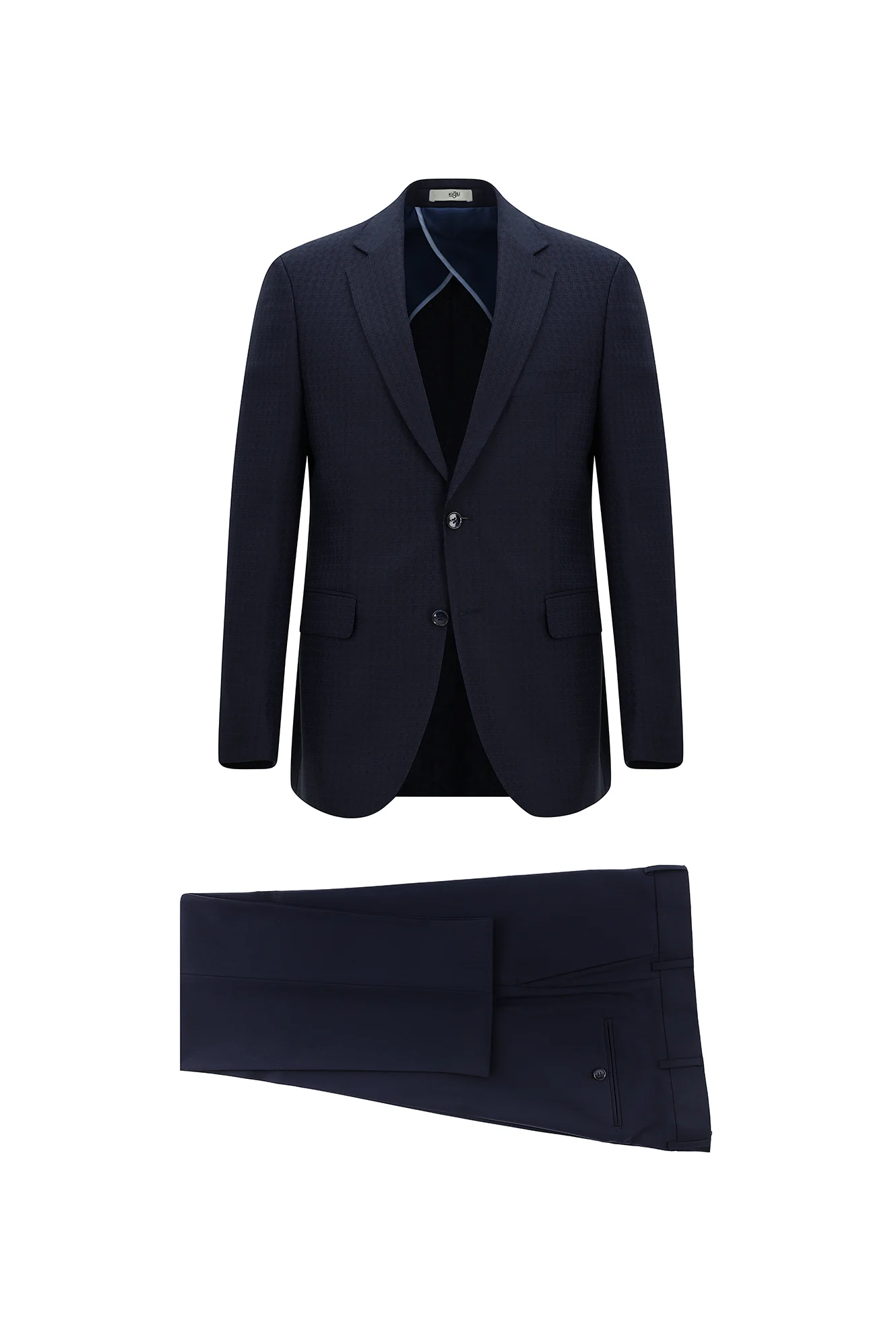 Koyu Lacivert 7 Drop Slim Fit Dar Kesim Kombinli Takım Elbise