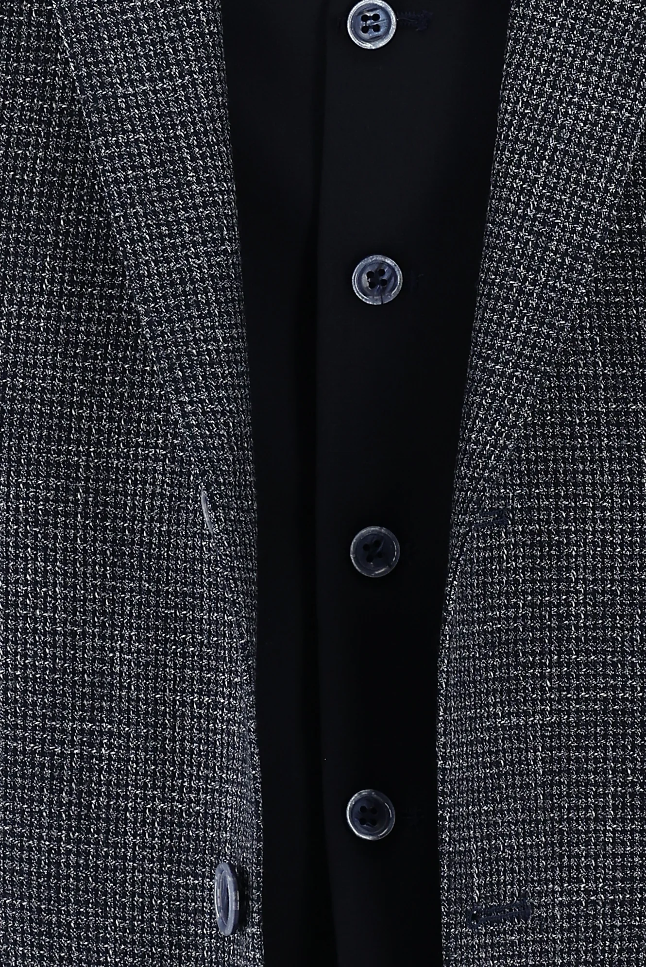 Koyu Lacivert 7 Drop Slim Fit Dar Kesim Kombinli Yelekli Keten Karışımlı Takım Elbise - Image 6