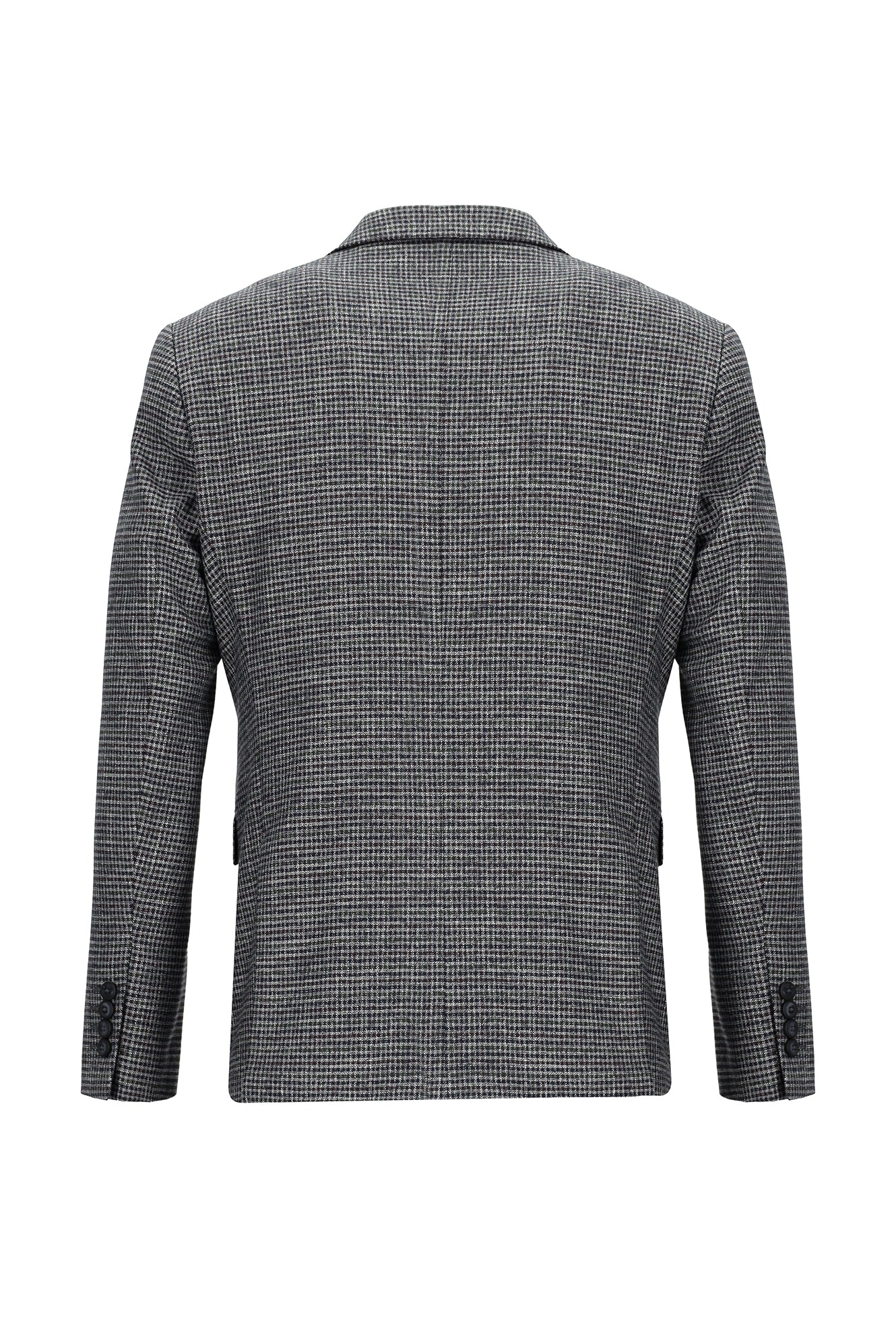 Koyu Lacivert 7 Drop Slim Fit Dar Kesim Kombinli Yelekli Takım Elbise - Image 3