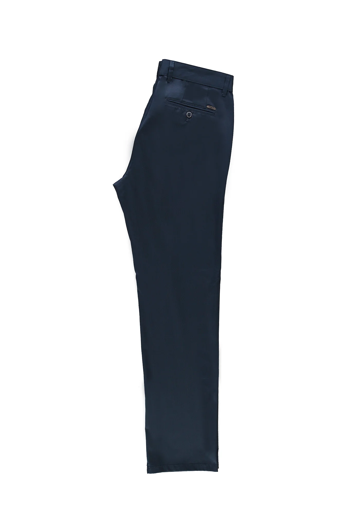 Koyu Lacivert Slim Fit Dar Kesim Likralı Kanvas / Chino Pantolon - Image 2