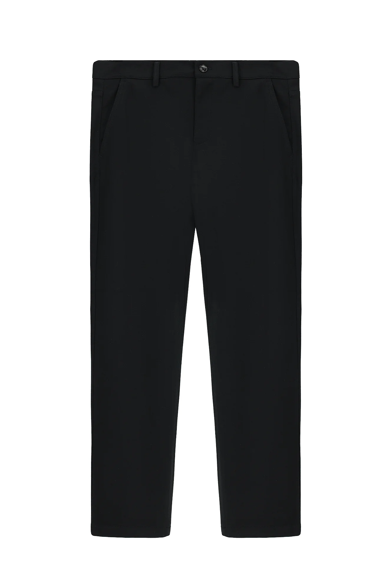 Koyu Lacivert 7 Drop Slim Fit Dar Kesim Likralı Örme Klasik Kumaş Pantolon - Image 6
