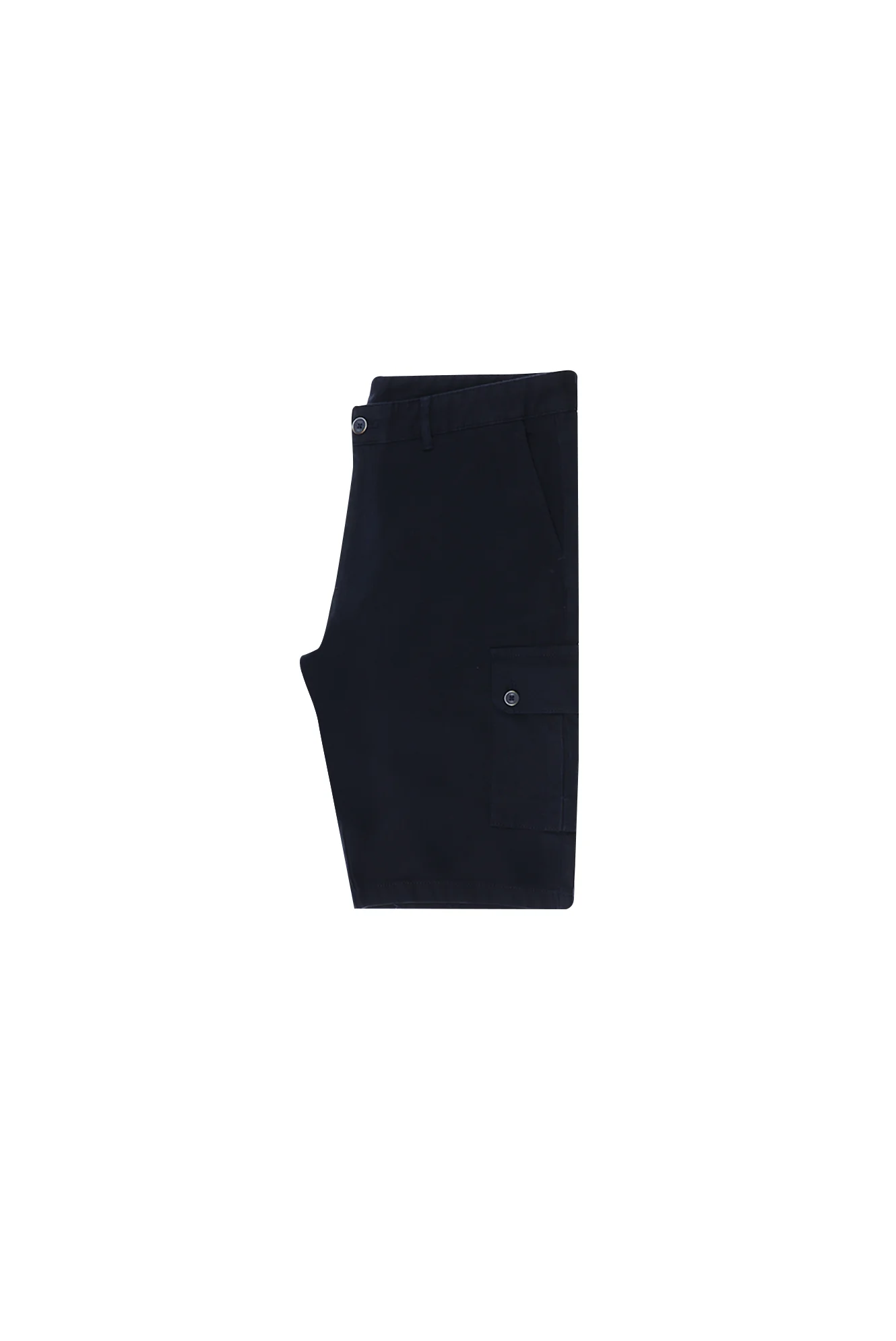 Koyu Lacivert Relaxed Fit Rahat Kesim Pamuklu Bermuda Şort - Image 2