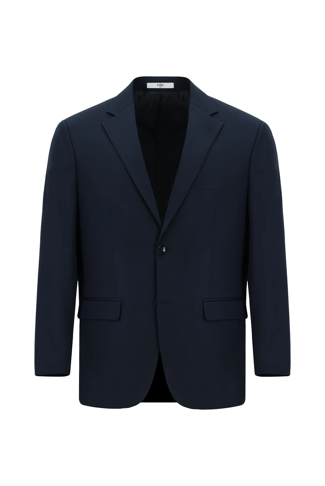 Koyu Lacivert 7 Drop Slim Fit Dar Kesim Pamuklu Lyocell Takım Elbise - Image 2