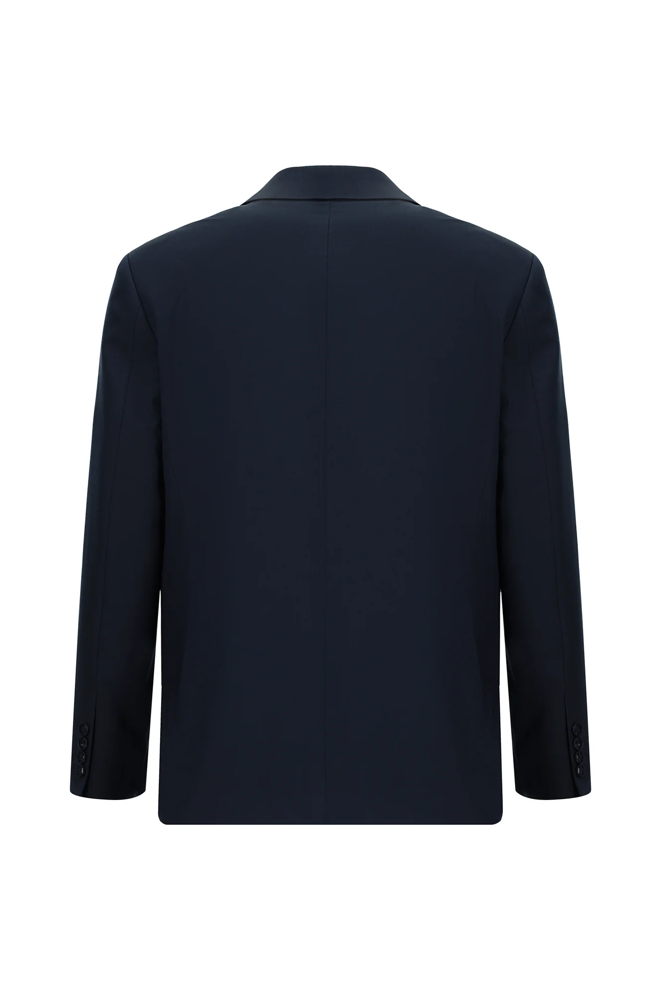 Koyu Lacivert 7 Drop Slim Fit Dar Kesim Pamuklu Lyocell Takım Elbise - Image 3