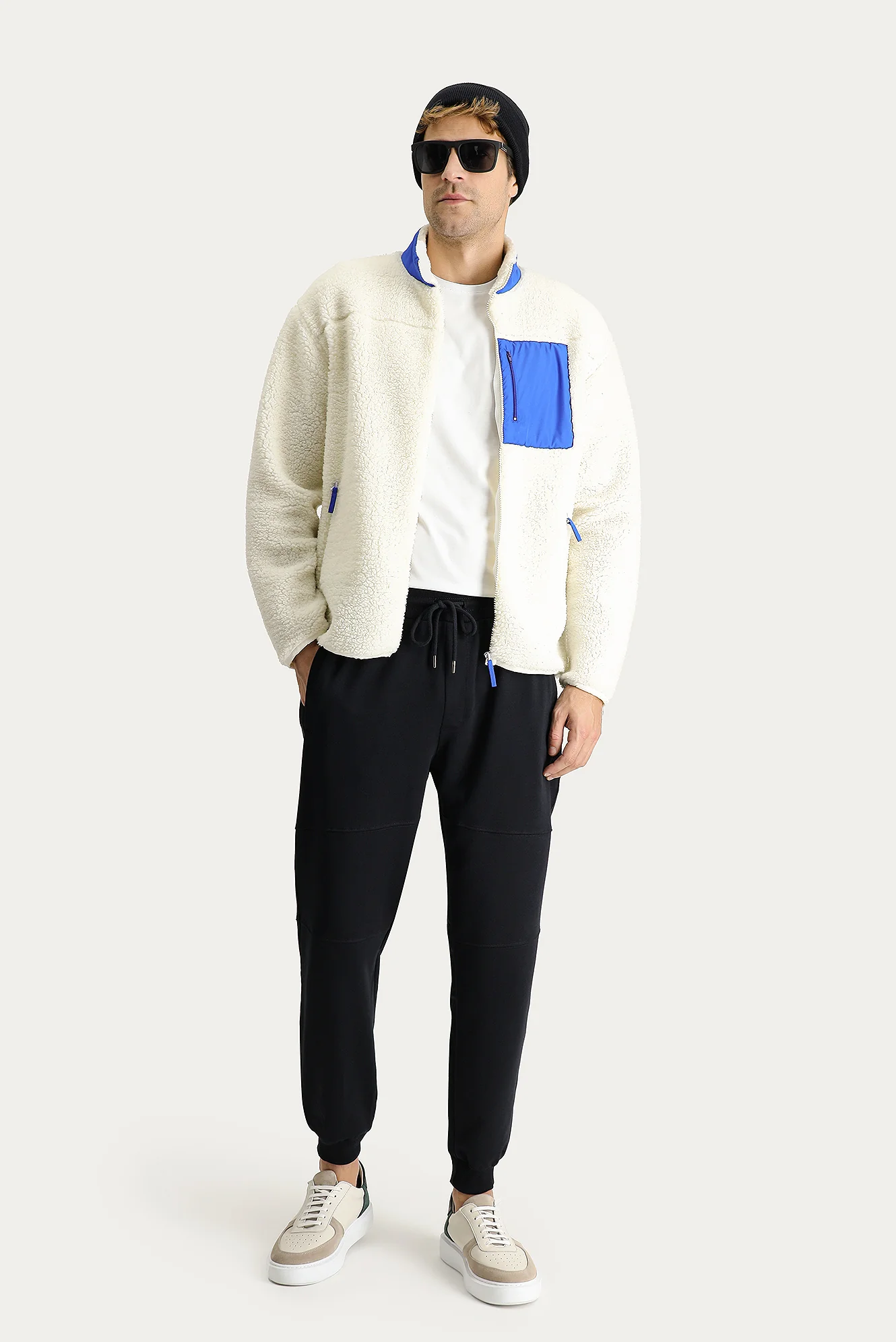 Koyu Lacivert Slim Fit Dar Kesim Pamuklu Sweatpant / Eşofman - Image 2