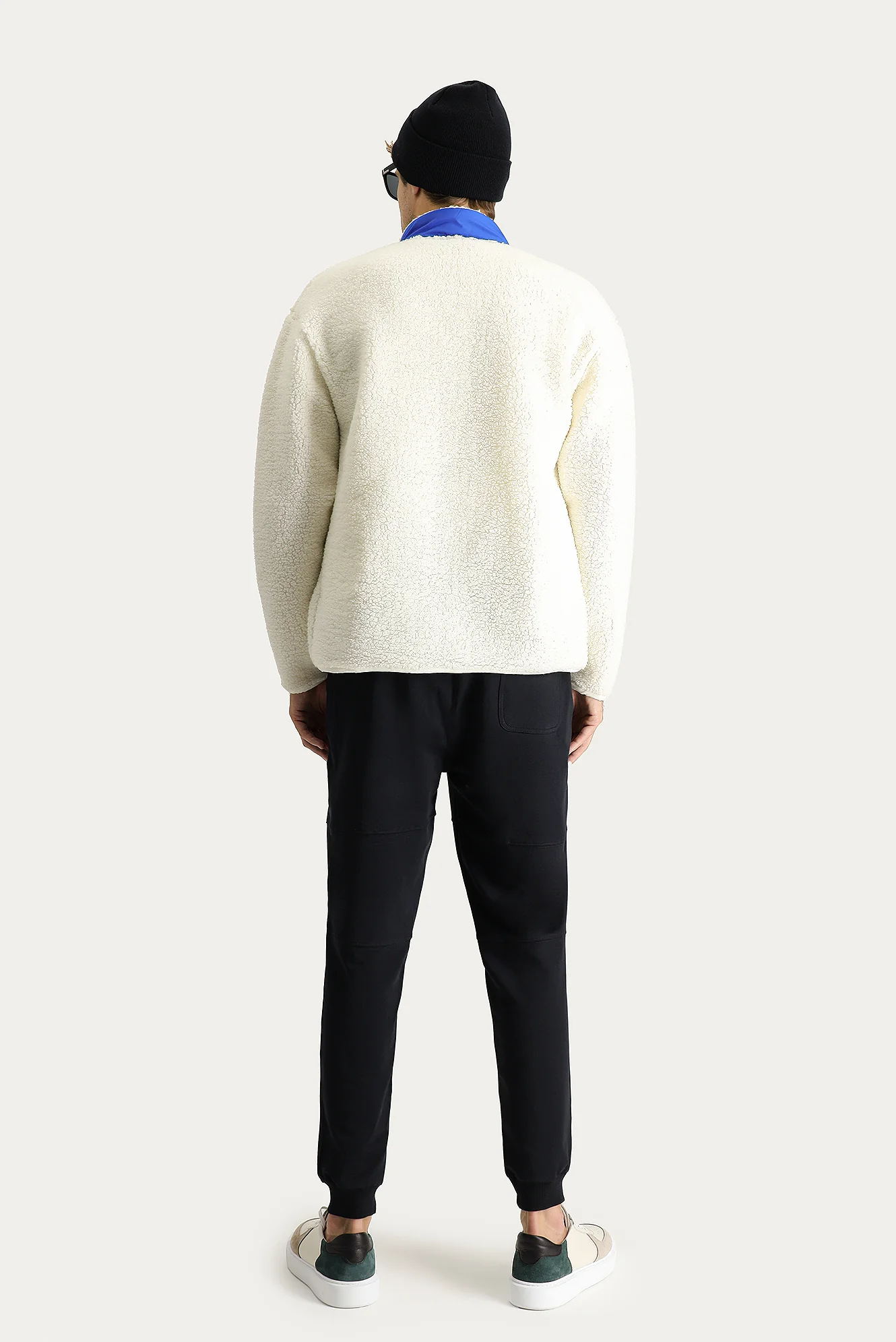 Koyu Lacivert Slim Fit Dar Kesim Pamuklu Sweatpant / Eşofman - Image 4