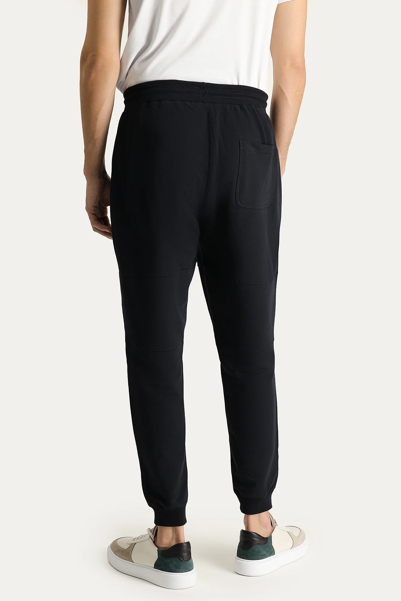 Koyu Lacivert Slim Fit Dar Kesim Pamuklu Sweatpant / Eşofman - Image 5