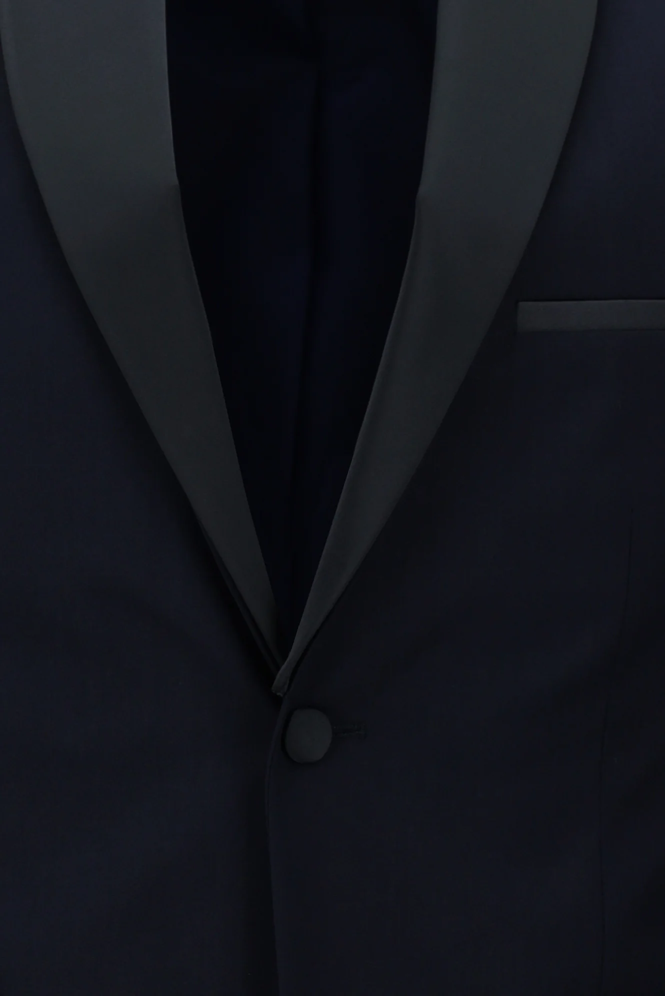 Koyu Lacivert 7 Drop Slim Fit Dar Kesim Şal Yaka Smokin & Damatlık - Image 4