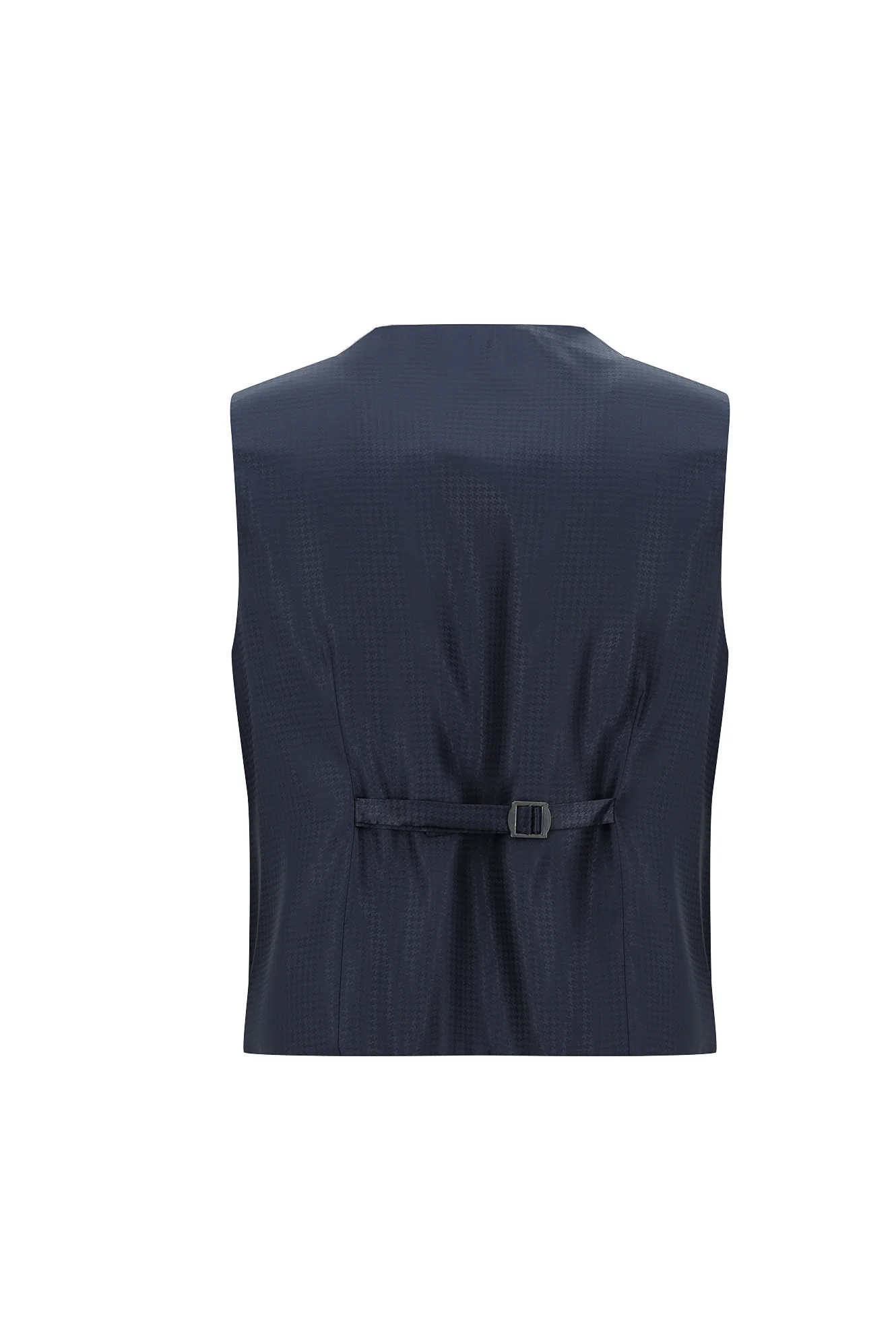 Koyu Lacivert 7 Drop Slim Fit Dar Kesim Şal Yaka Yelekli Smokin & Damatlık - Image 5