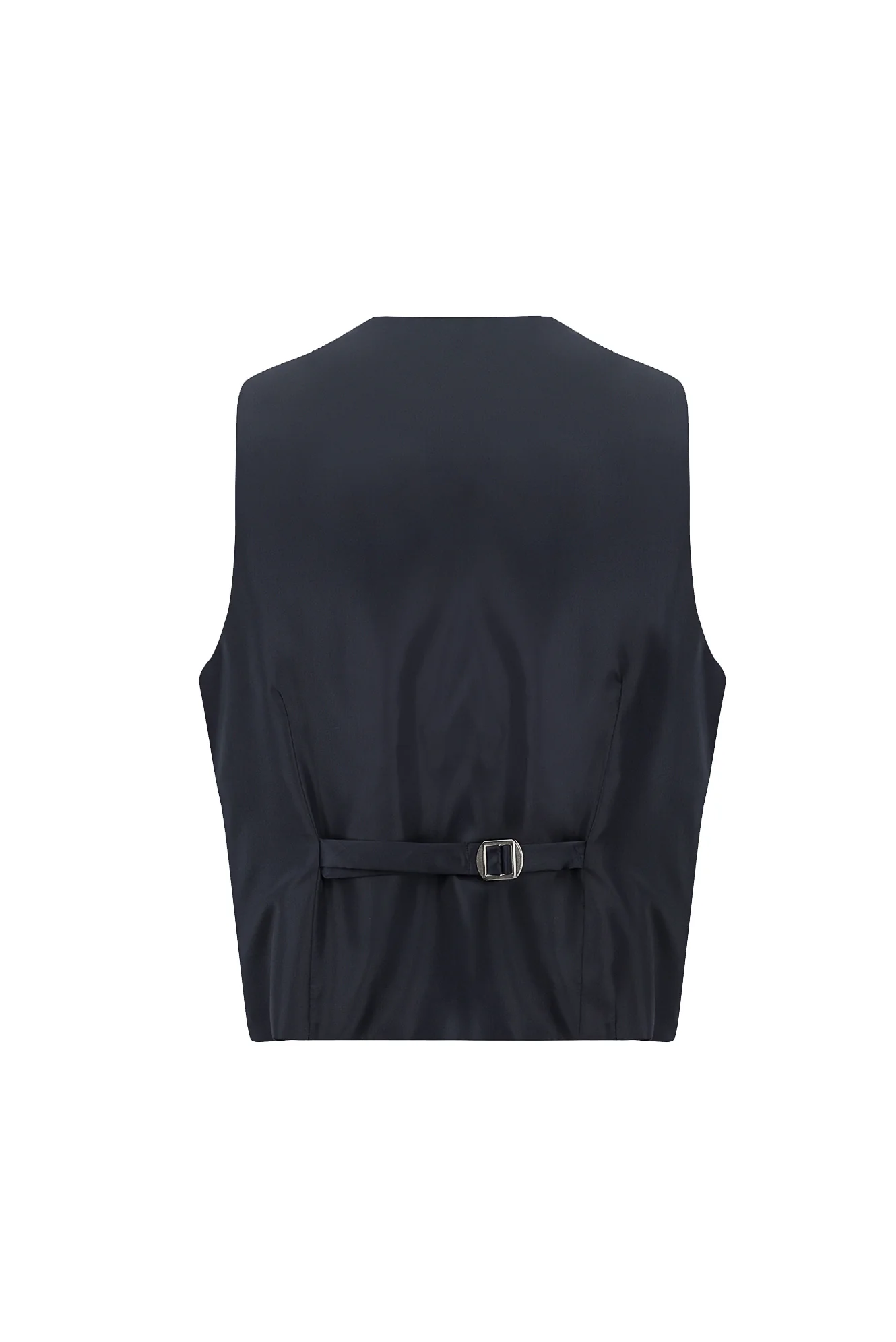 Koyu Lacivert 7 Drop Slim Fit Dar Kesim Şal Yaka Yelekli Smokin & Damatlık - Image 5