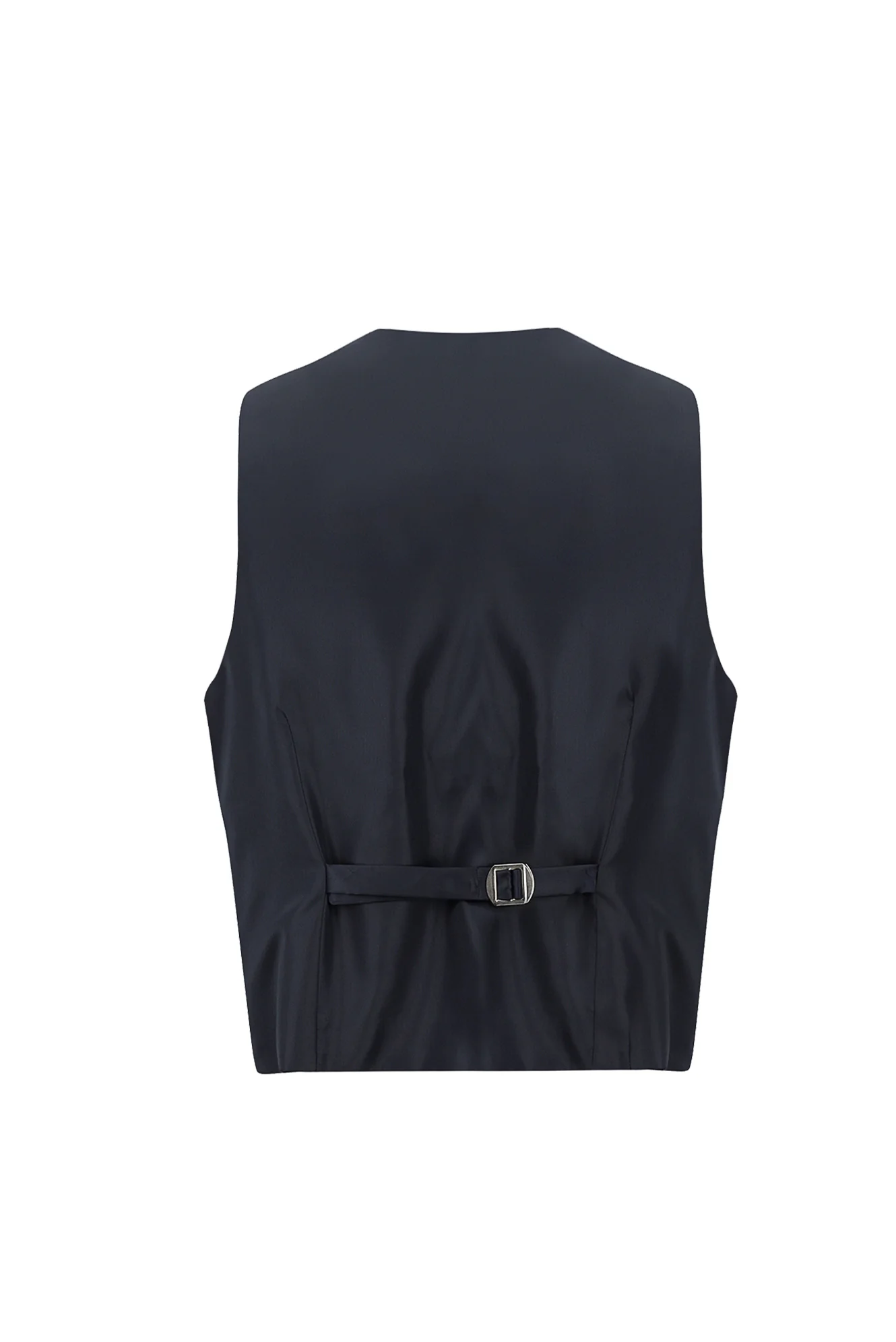Koyu Lacivert 7 Drop Slim Fit Dar Kesim Şal Yaka Yelekli Smokin & Damatlık - Image 5