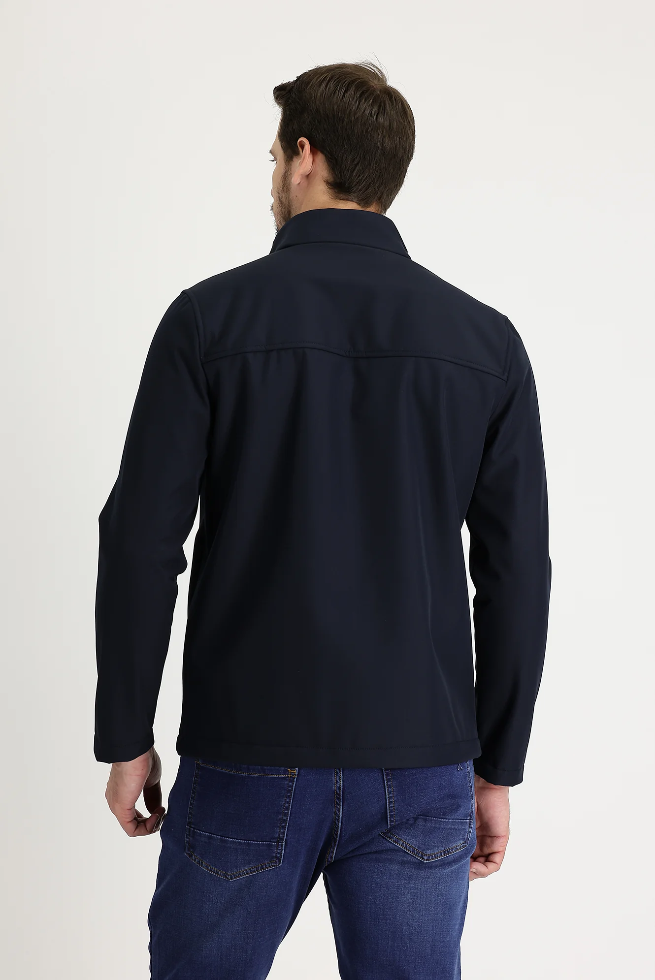 Koyu Lacivert Slim Fit Dar Kesim Spor Mont - Image 3