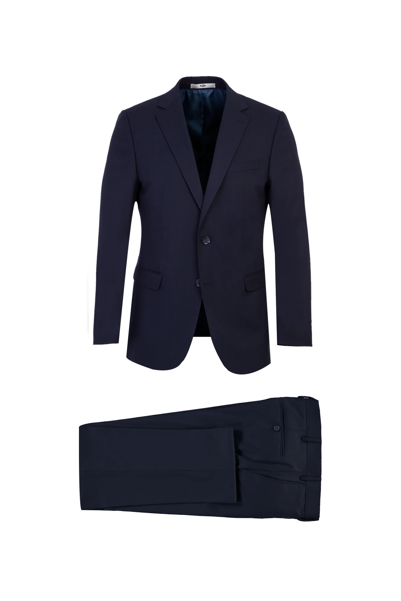 Koyu Lacivert 7 Drop Slim Fit Dar Kesim Takım Elbise