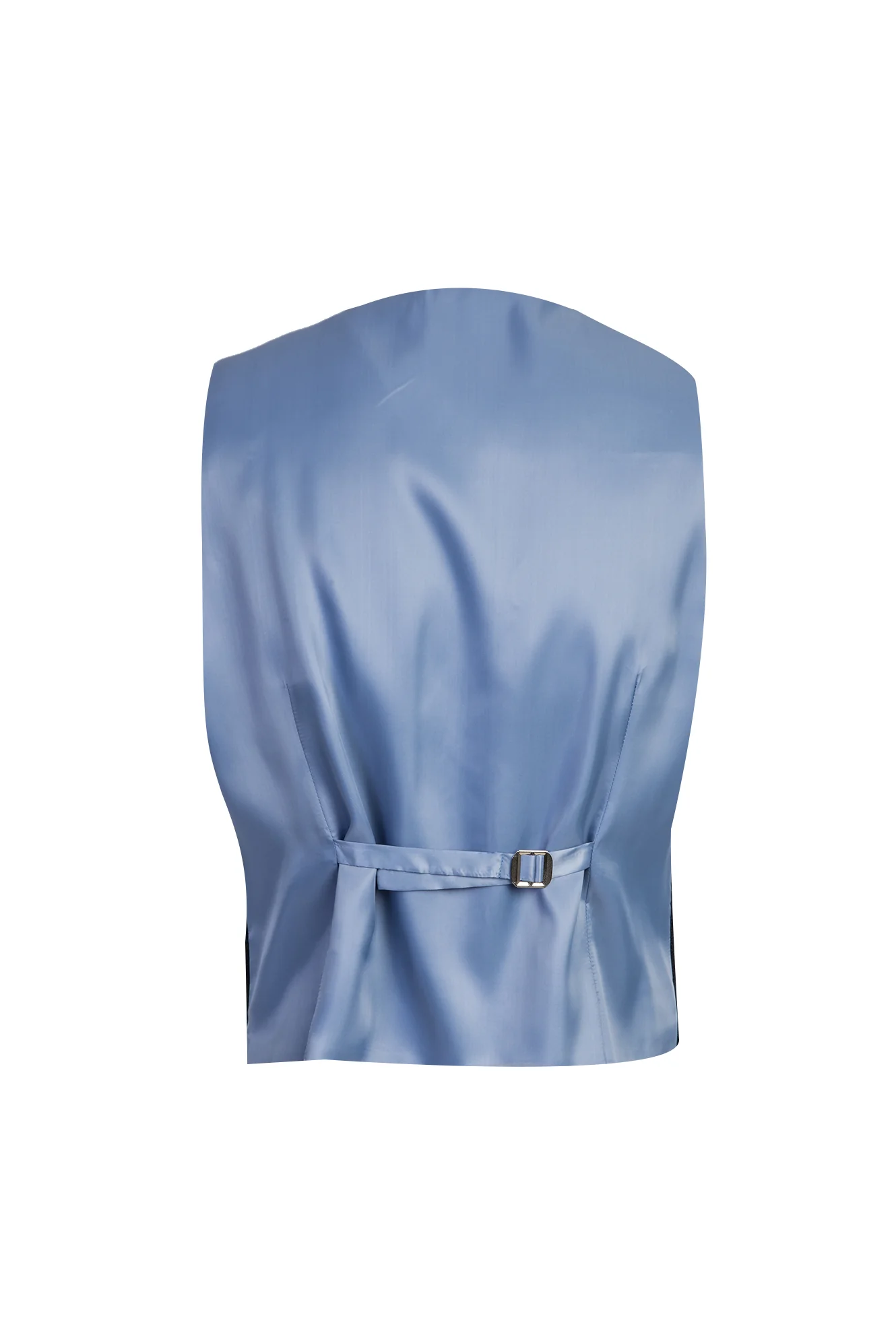 Koyu Lacivert 7 Drop Slim Fit Dar Kesim Yelekli Kombinli Keten Takım Elbise - Image 5