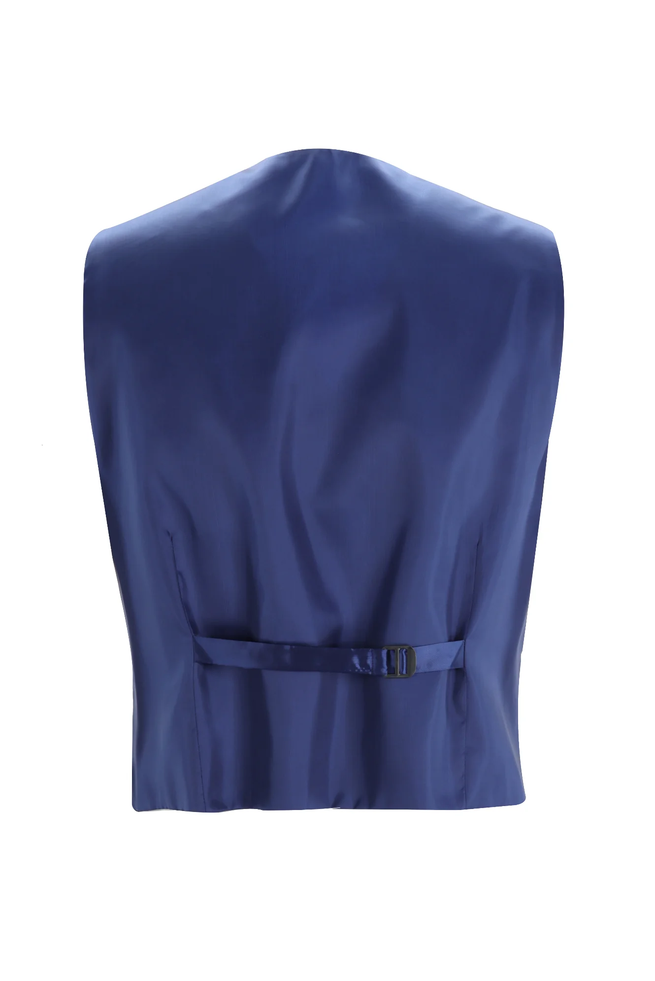 Koyu Lacivert 7 Drop Slim Fit Dar Kesim Yelekli Takım Elbise - Image 5