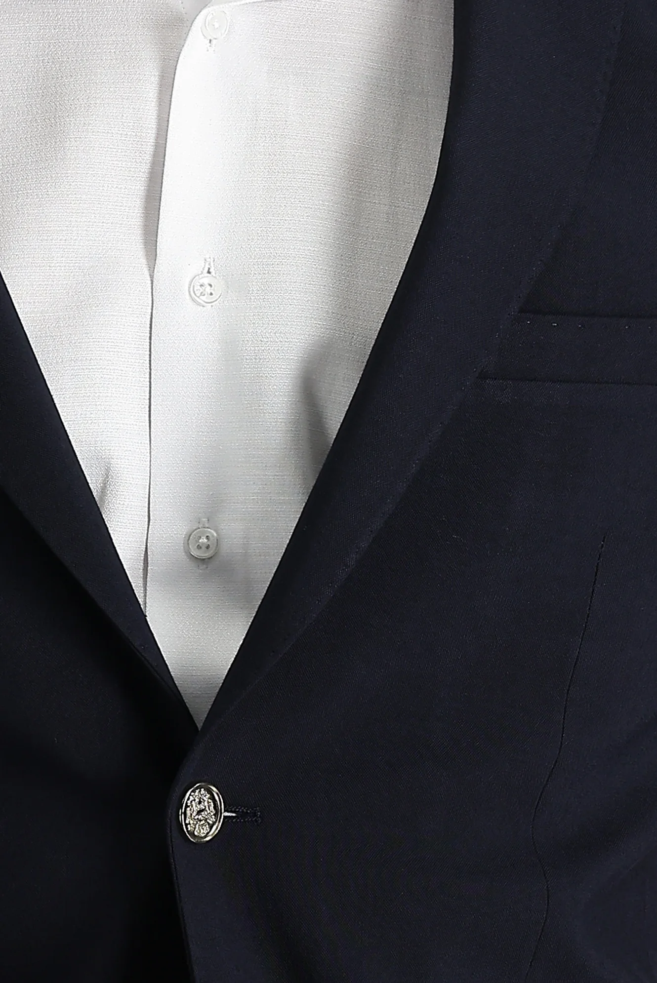 Koyu Lacivert 7 Drop Slim Fit Dar Kesim Yünlü Likralı Esnek Blazer Ceket - Image 4