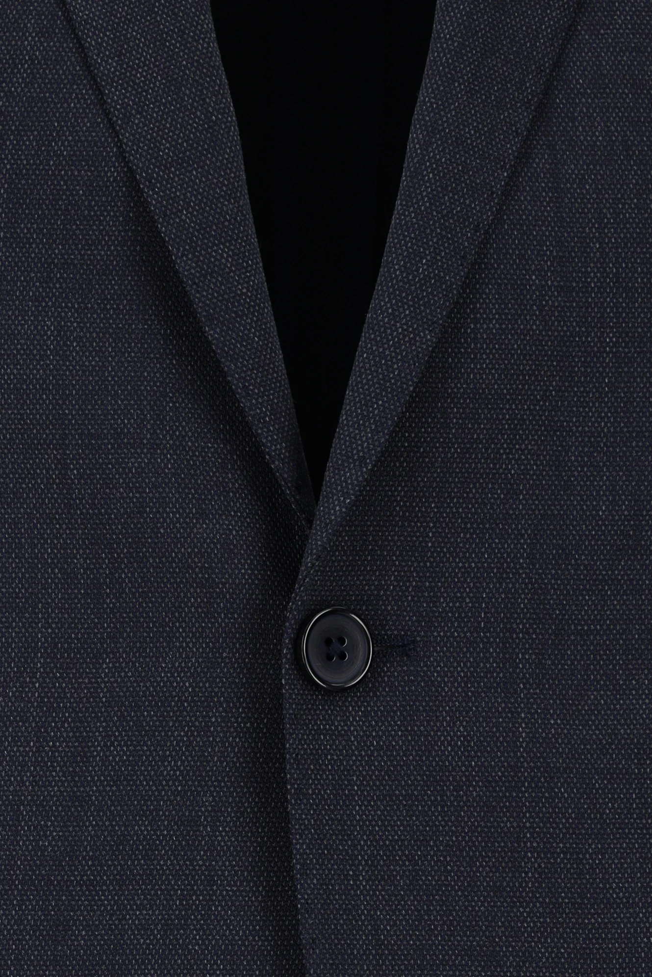 Koyu Lacivert 7 Drop Slim Fit Dar Kesim Yünlü Desenli Takım Elbise - Image 4