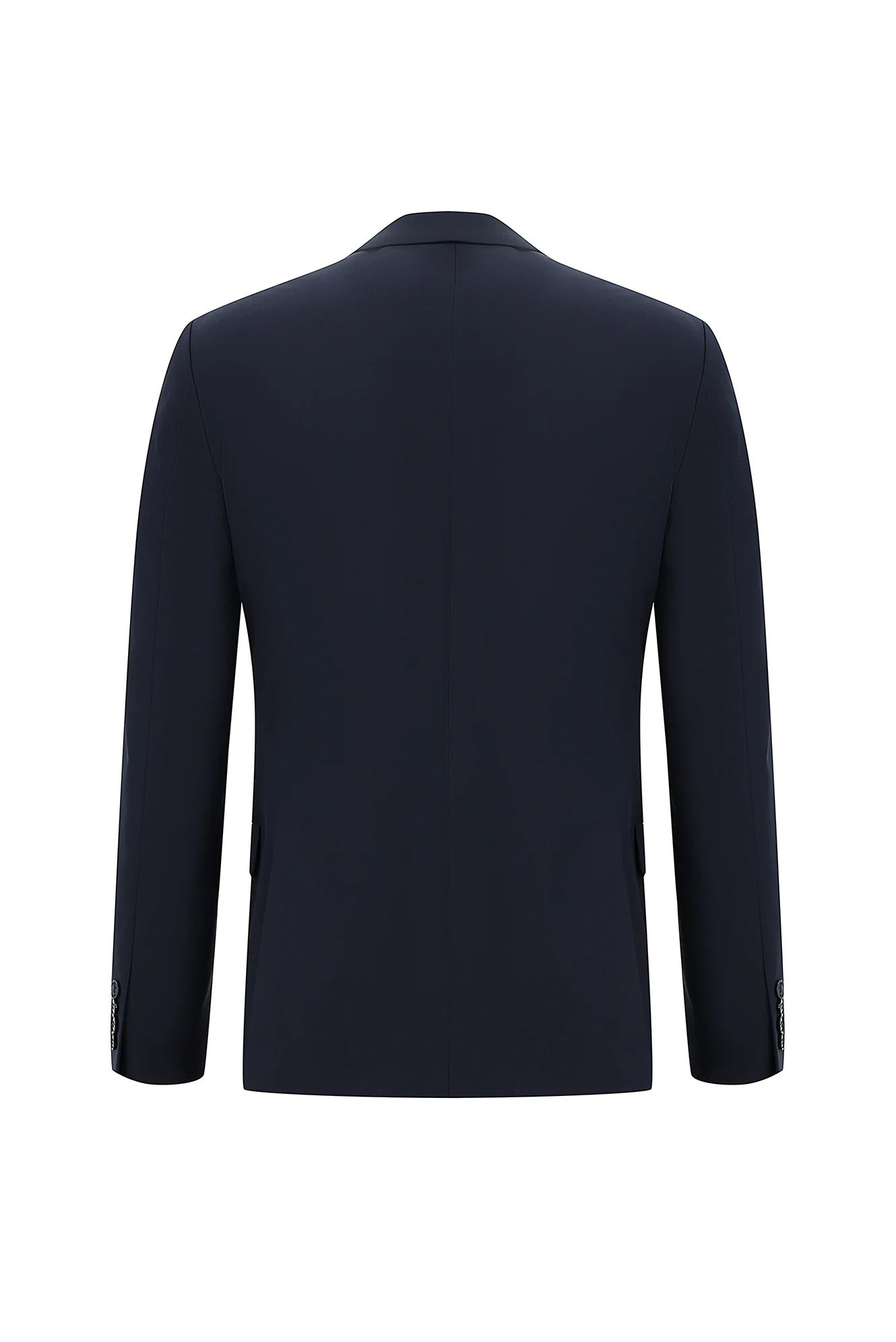 Koyu Lacivert 7 Drop Slim Fit Dar Kesim Yünlü Takım Elbise - Image 3