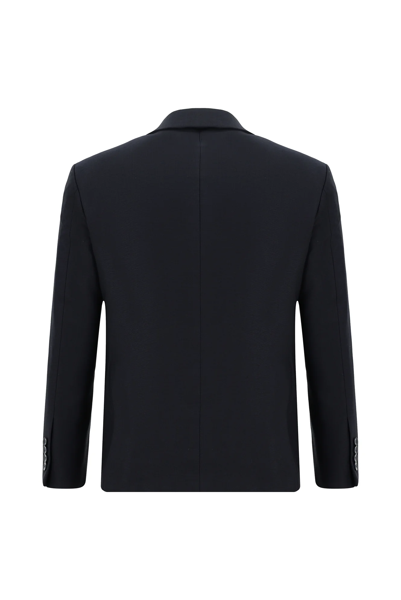 Koyu Lacivert 7 Drop Slim Fit Dar Kesim Yünlü Takım Elbise - Image 3