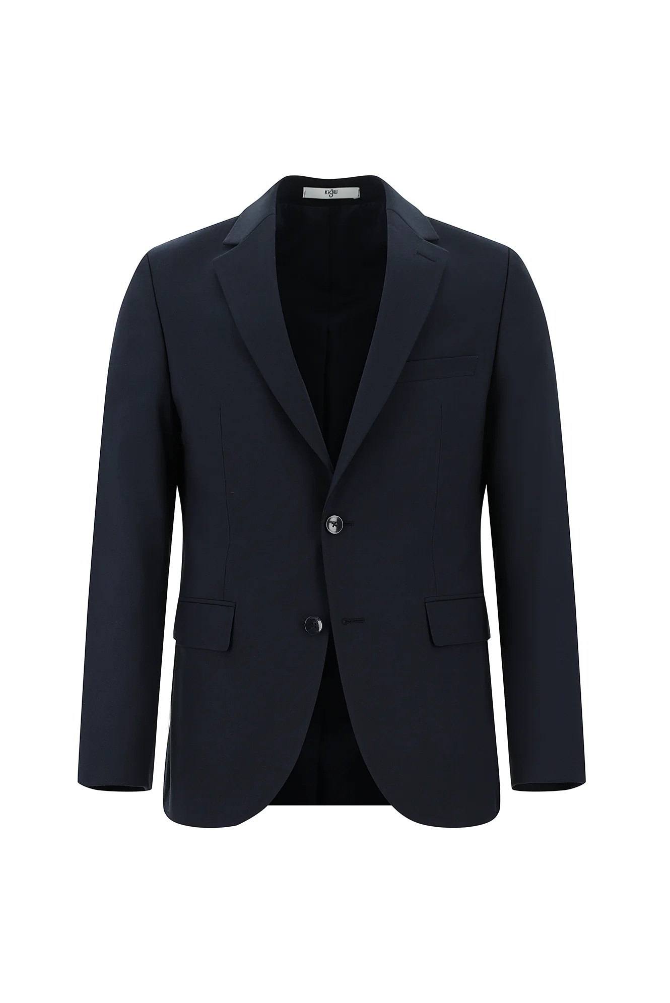 Koyu Lacivert 7 Drop Slim Fit Dar Kesim Yünlü Takım Elbise - Image 2